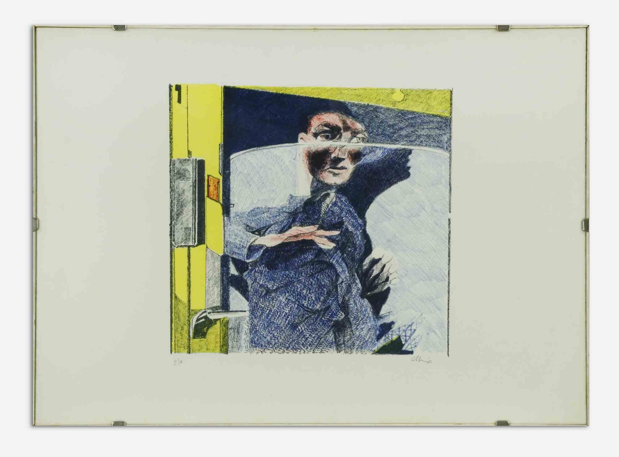 La Figura es una obra de arte contemporáneo realizada por Ennio Calabria en la década de 1970.

Firmado a mano en el margen inferior.

Prueba de artista (como se indica en el margen inferior izquierdo).

Incluye marco: 51,5 x 71,5 cm