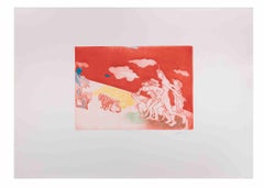 Swimmers - Etching by Ennio Calabria - 1990s