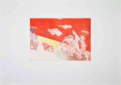 Swimmers - Etching by Ennio Calabria - 1990s