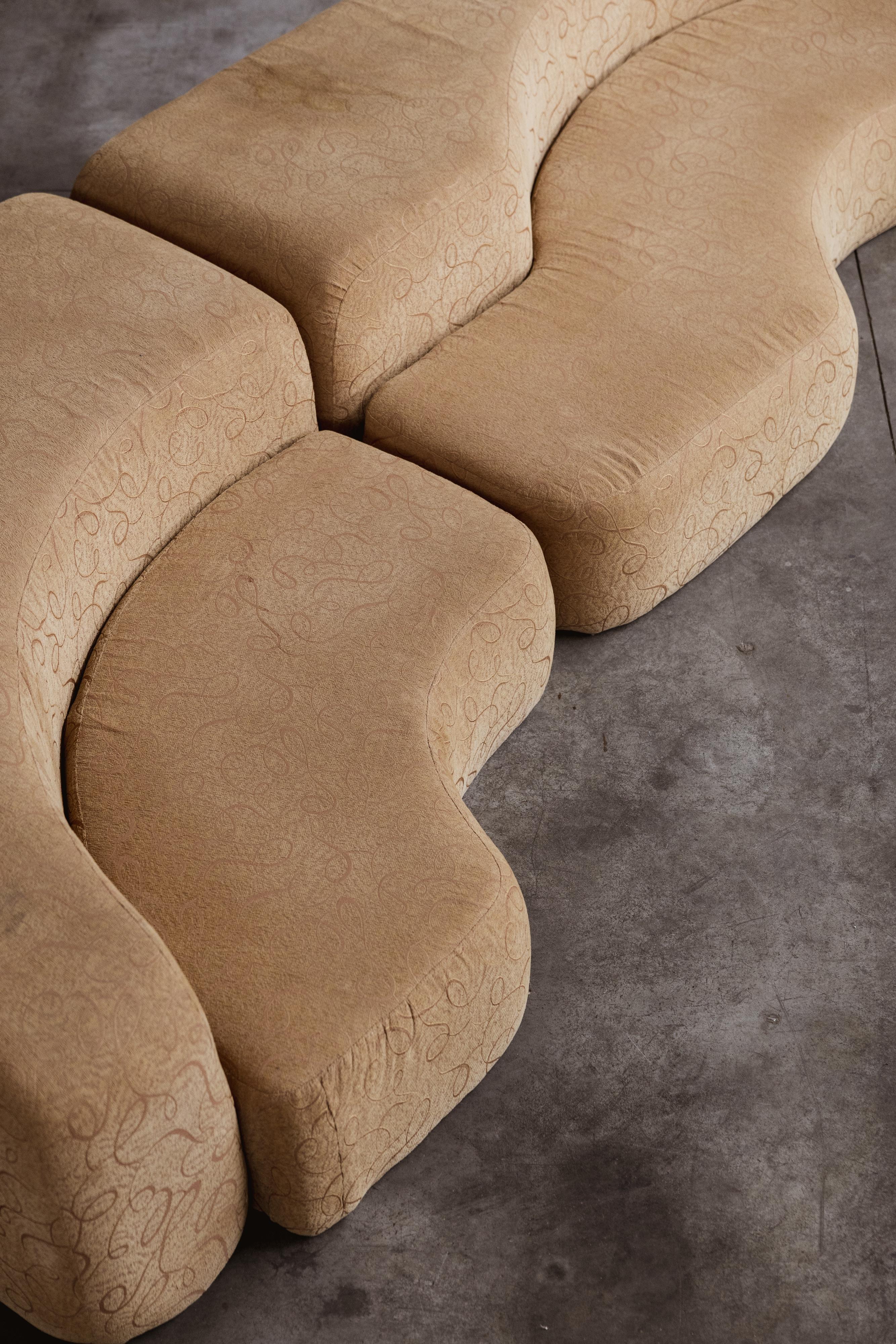 Tissu Canapé modulaire Ennio Chiggio pour Niko International, 1969 en vente