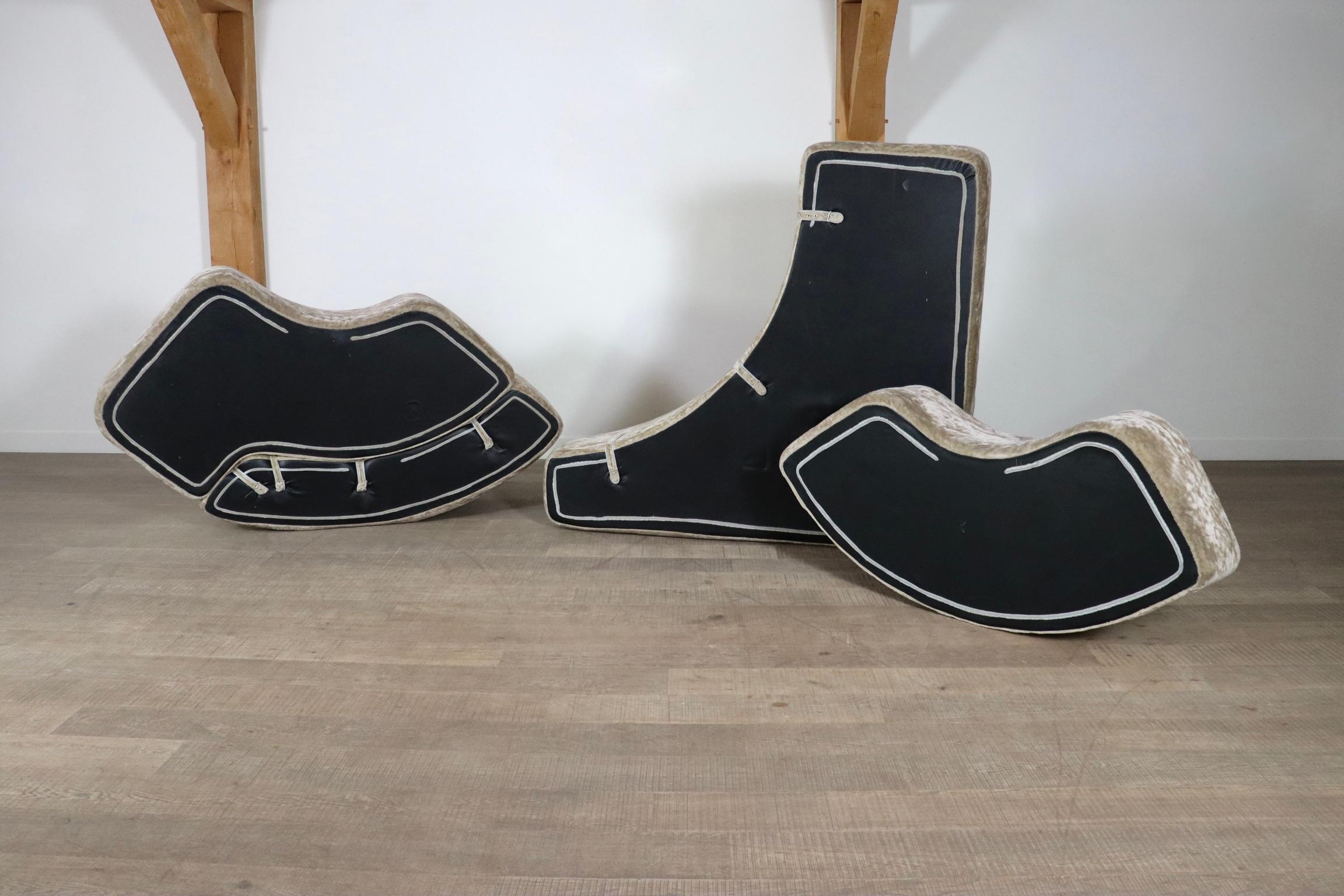 Ennio Chiggio Environ One Sofa For Nikol International, Italy 1970s For Sale 8