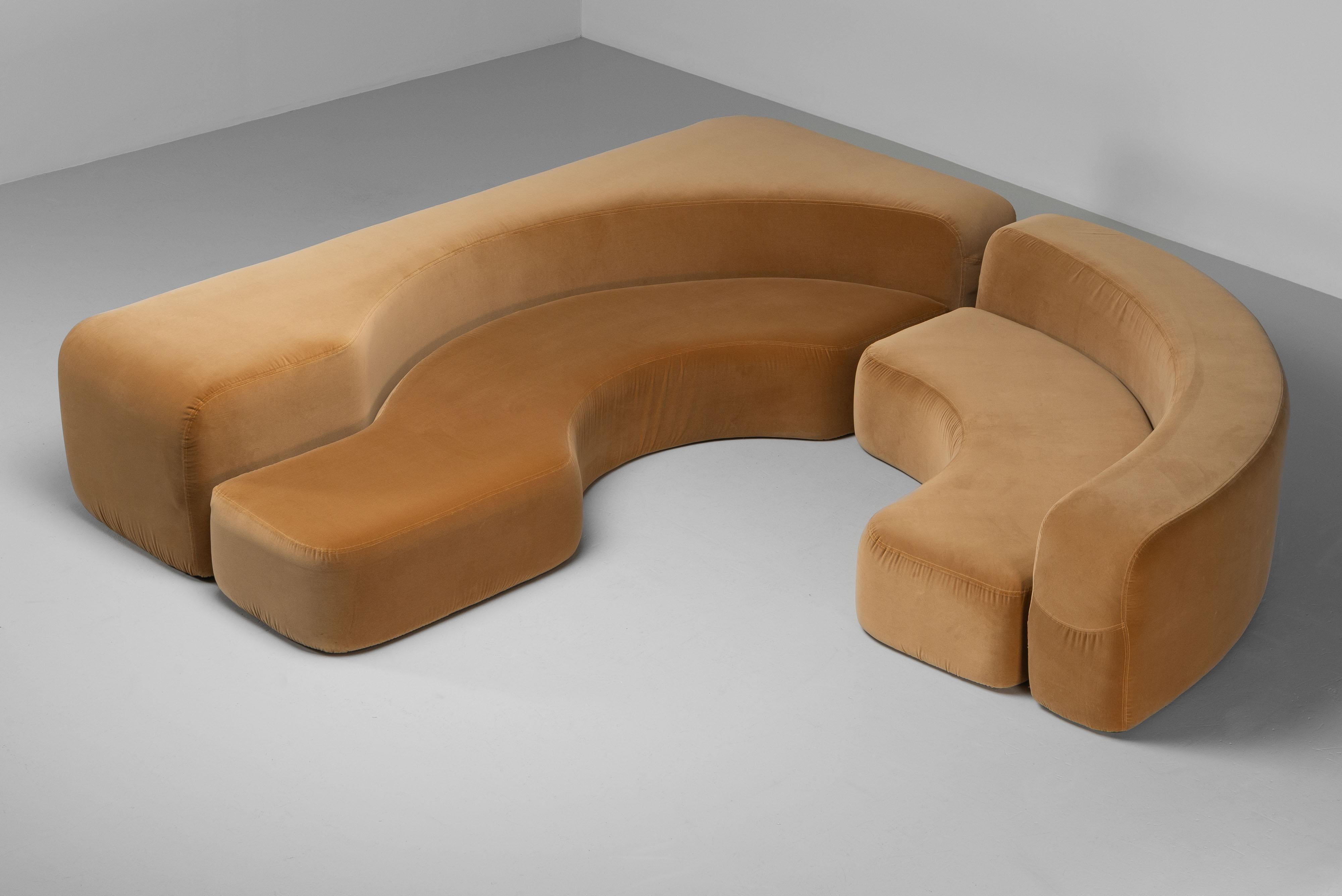 Ennio Chiggio Envorin one sofa by Nikol International Italy 1970 For Sale 5