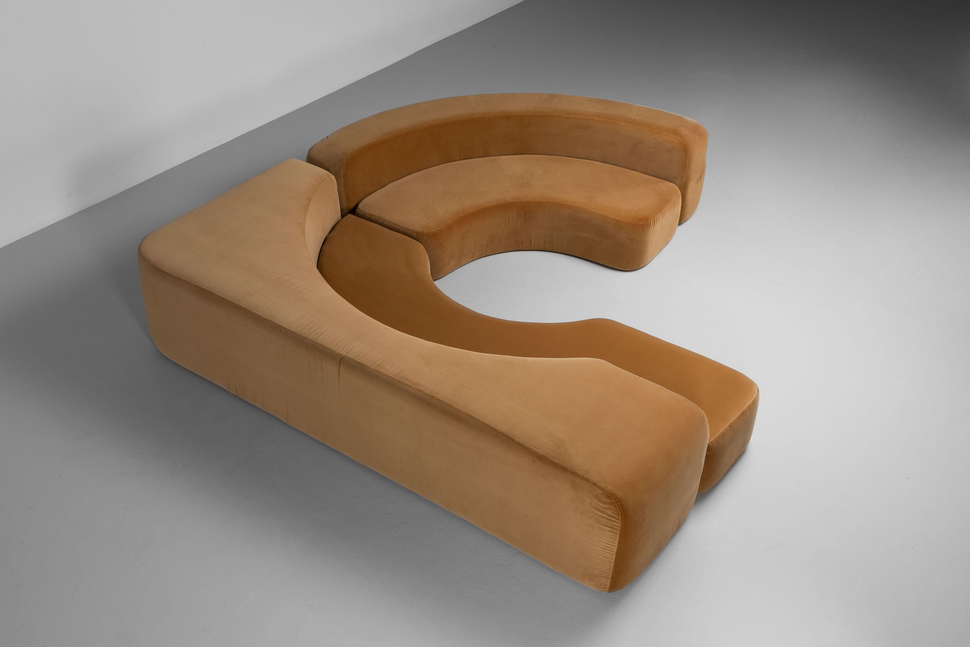 Italian Ennio Chiggio Envorin one sofa by Nikol International Italy 1970 For Sale