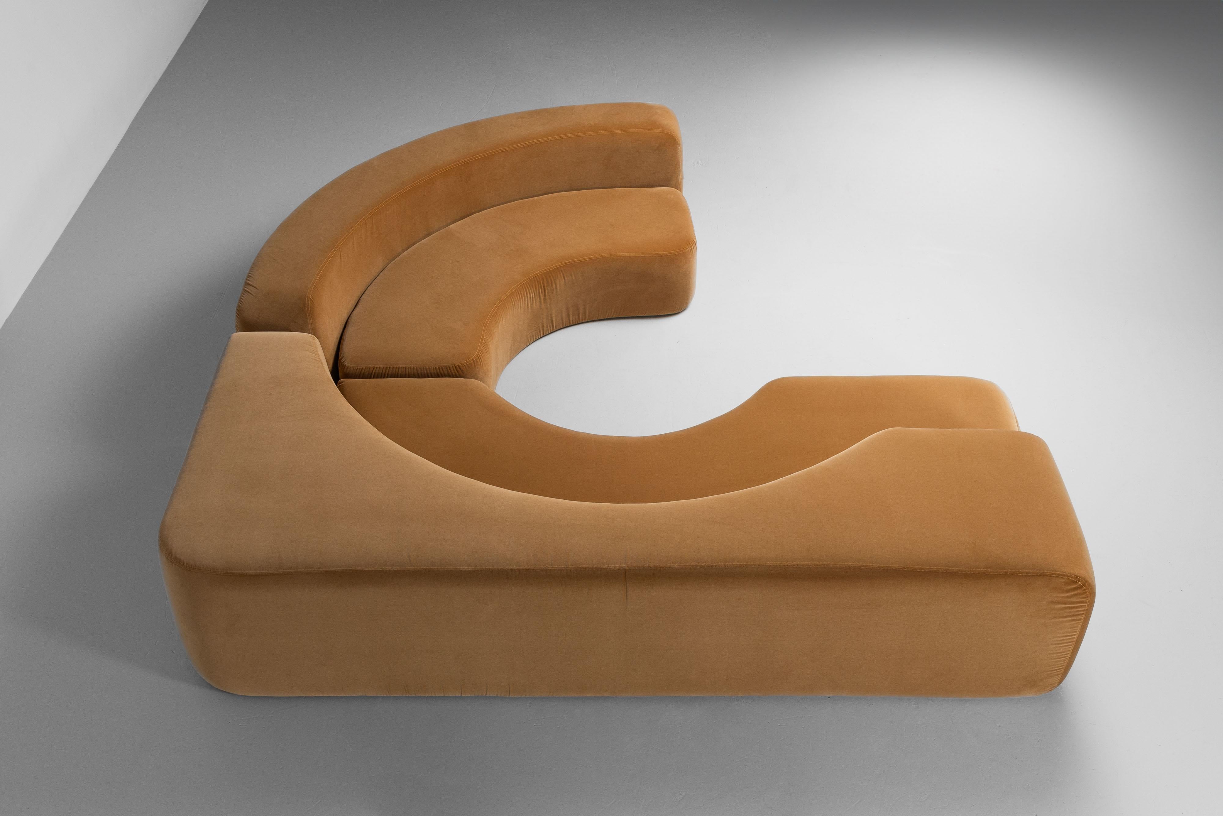 Ennio Chiggio Envorin one sofa by Nikol International Italy 1970 For Sale 2