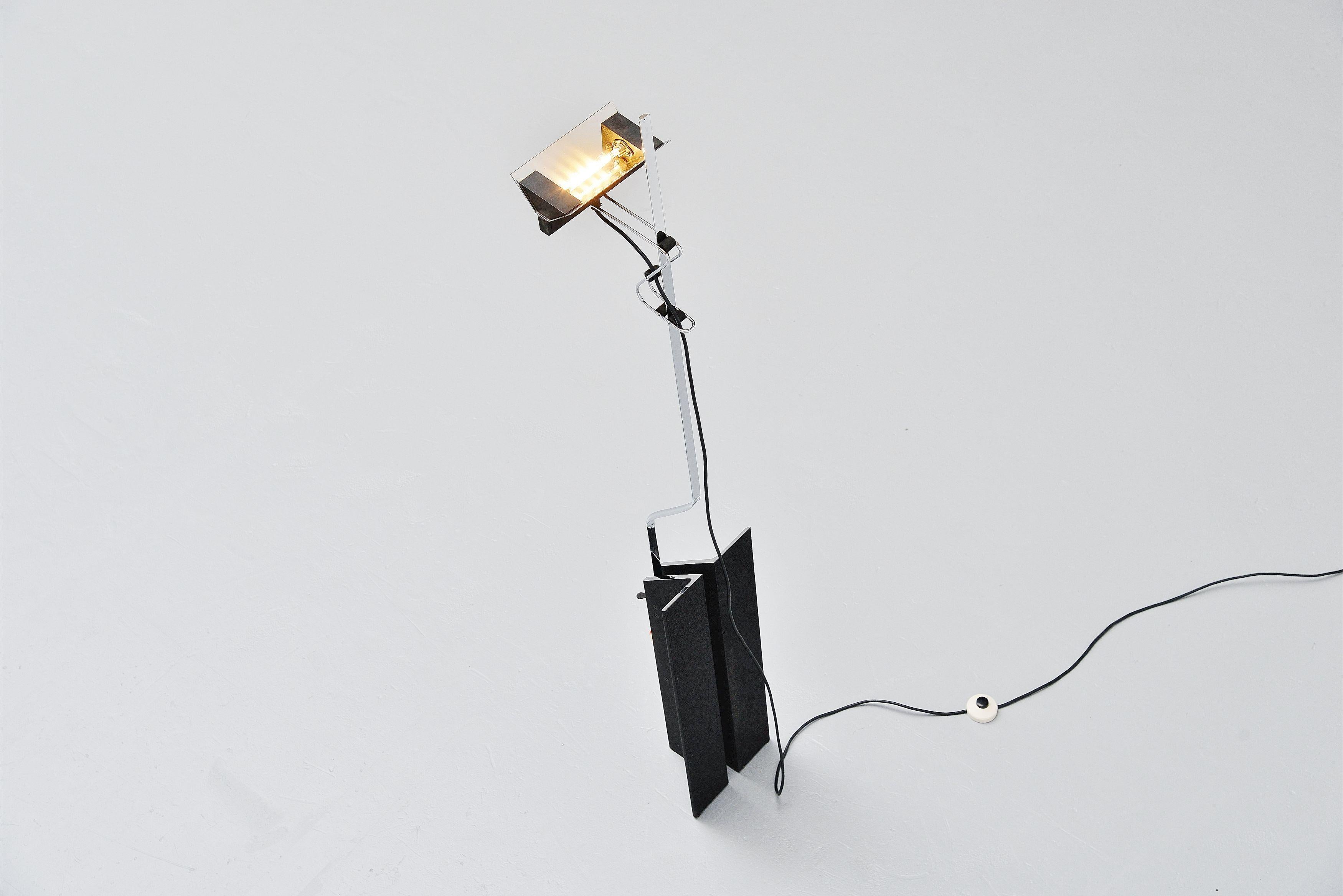 Mid-20th Century Ennio Chiggio Floor Lamp Model MP by Lymenform, Italy, 1968