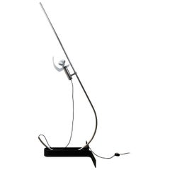 Ennio Chiggio 'Jota' Chrome Floor Lamp for Lumenform, 1970s