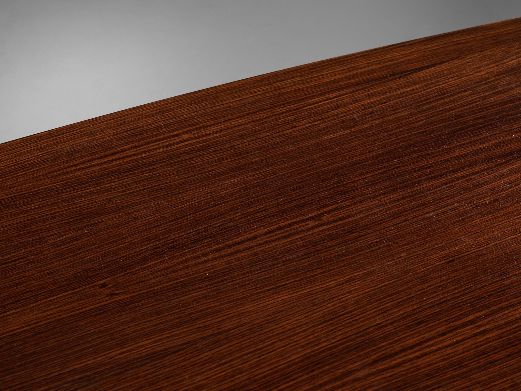 Mid-Century moderno Ennio Fazioli per MIM Scrivania 'Tolomeo' in Wood e Steele in vendita
