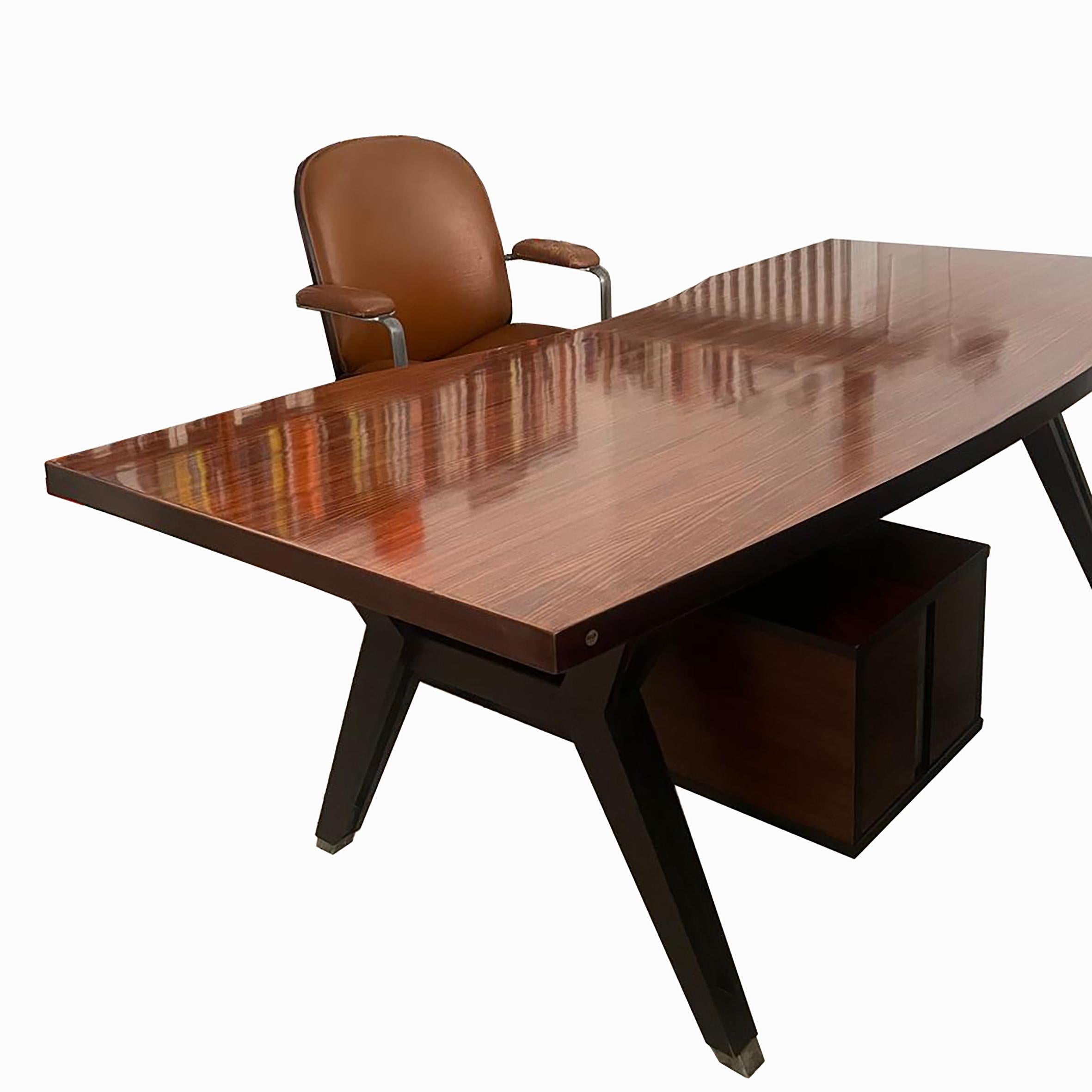 italien Ennio Fazioli, Terni, Office Desk & Armchair, MiM, 1960s en vente