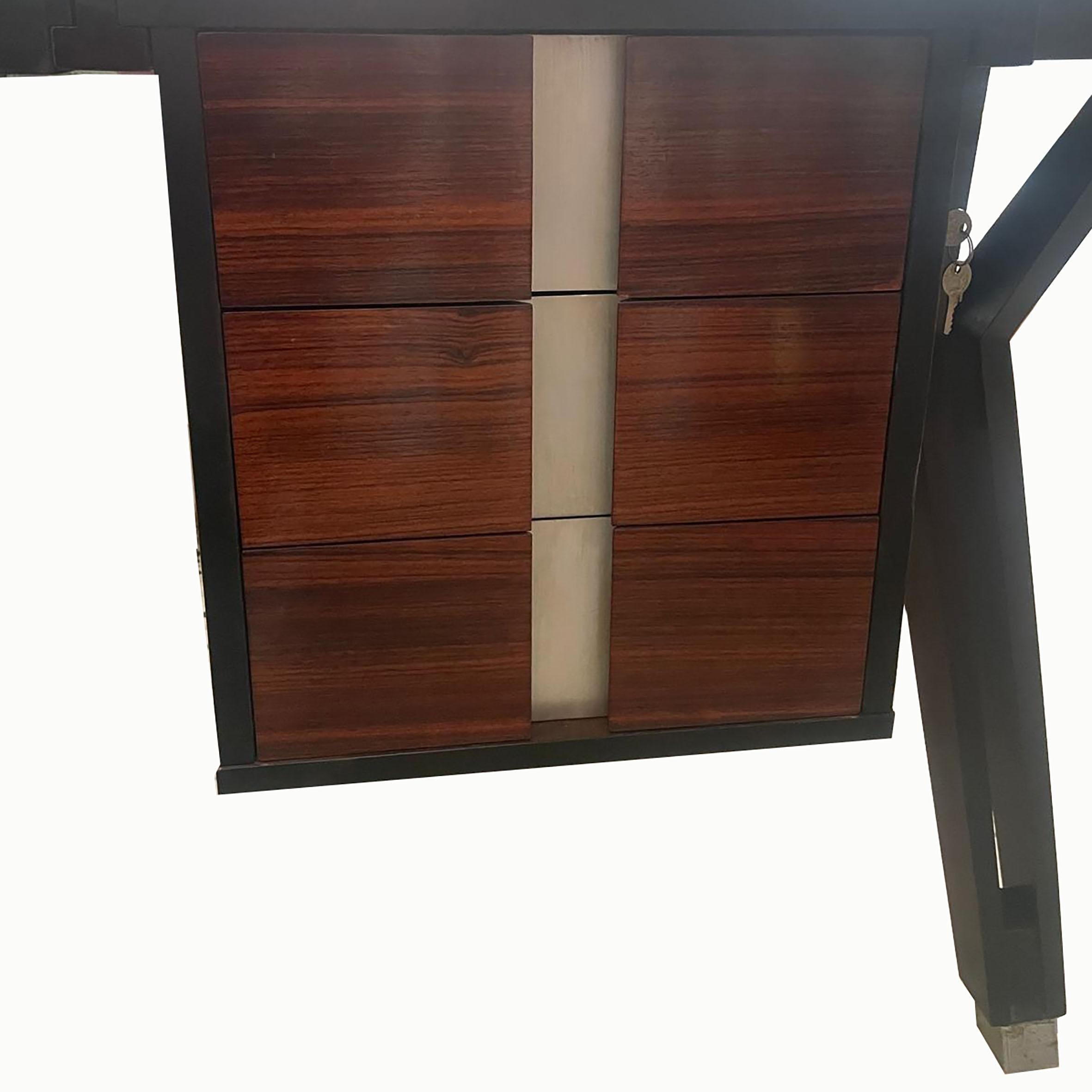 Ennio Fazioli, Terni, Office Desk & Armchair, MiM, 1960s Bon état - En vente à Paris, FR