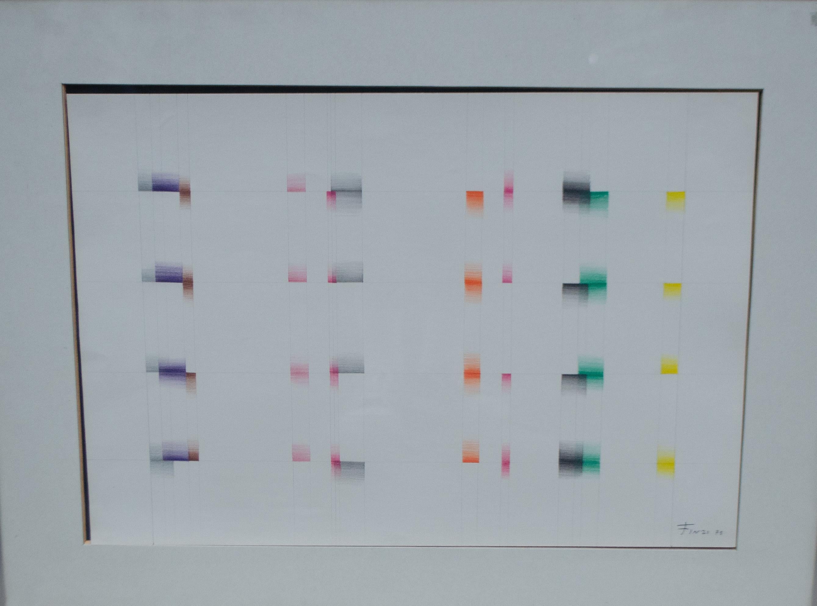 Ennio Finzi (born 1931, Venice) Transcromatic Abstract Composition. Year 1978 For Sale 5