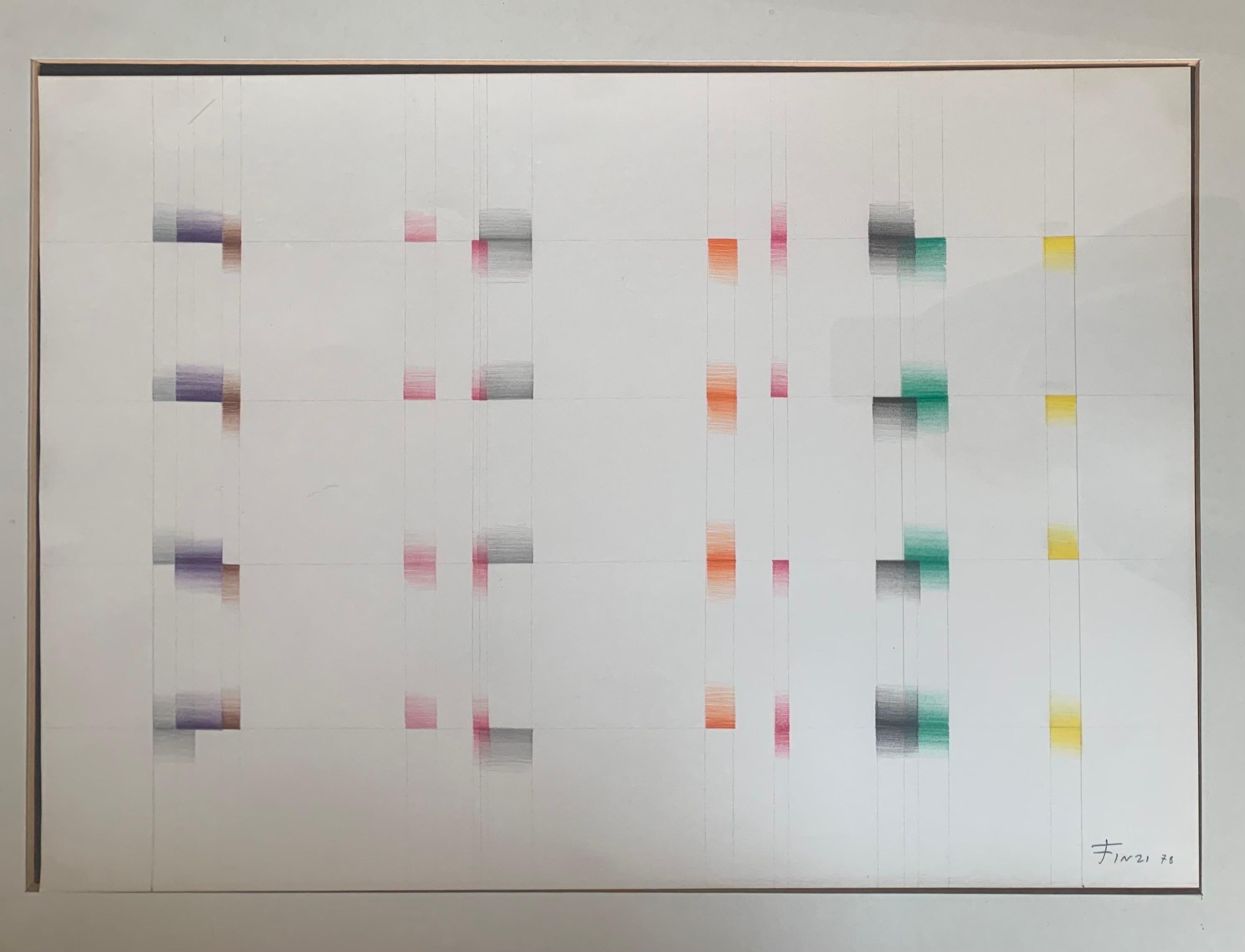 Ennio Finzi (born 1931, Venice) Transcromatic Abstract Composition. Year 1978 For Sale 11