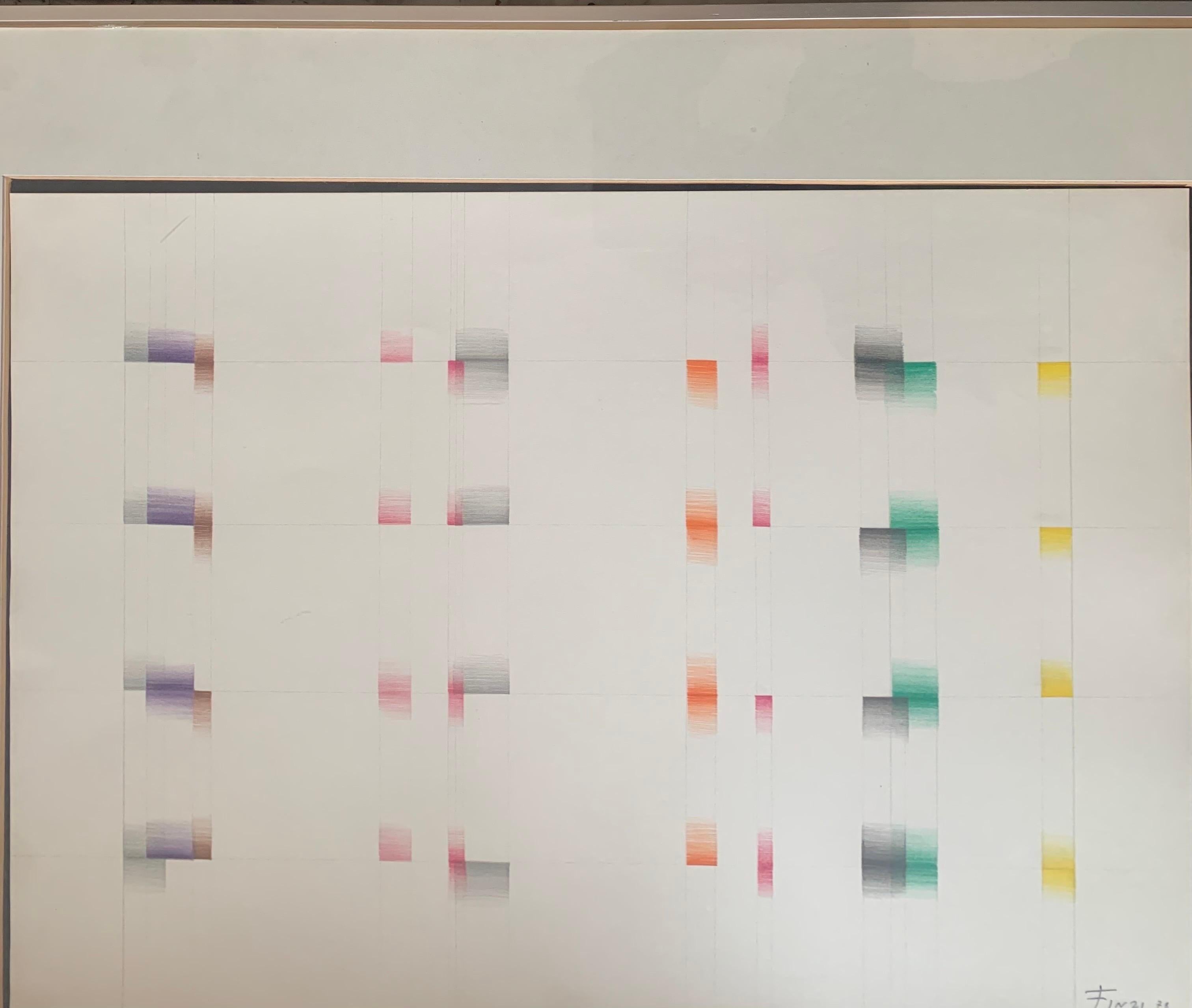 Ennio Finzi (born 1931, Venice) Transcromatic Abstract Composition. Year 1978 For Sale 16