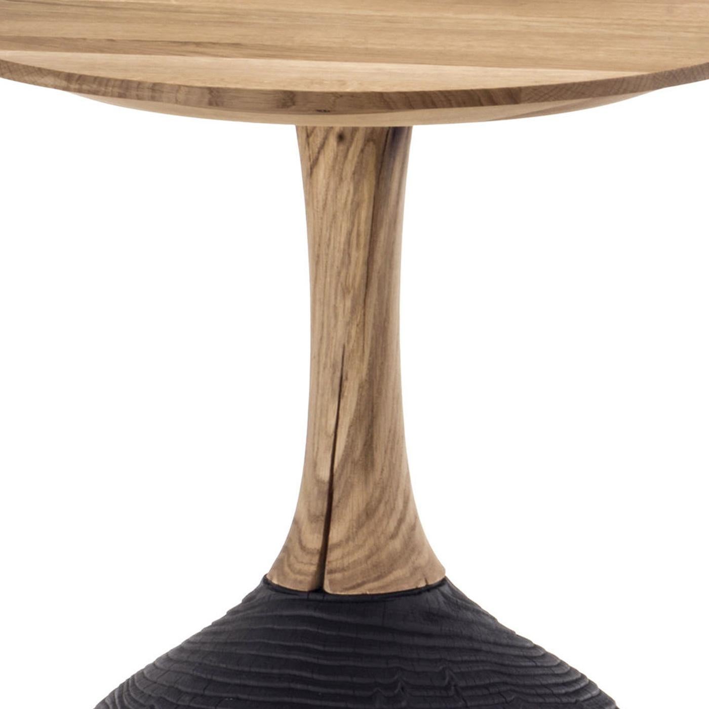 Blackened Ennio Medium Round Side Table For Sale