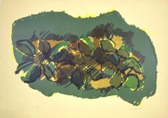 Magnolia - Original Lithograph by Ennio Morlotti - 1980s