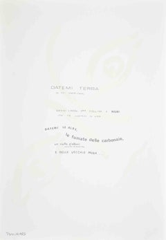 «Dame terreno donde caminar» - Serigrafía de Ennio Pouchard - ca. 1970