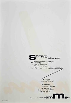 I Write - Serigrafia di Ennio Pouchard - 1970 ca.
