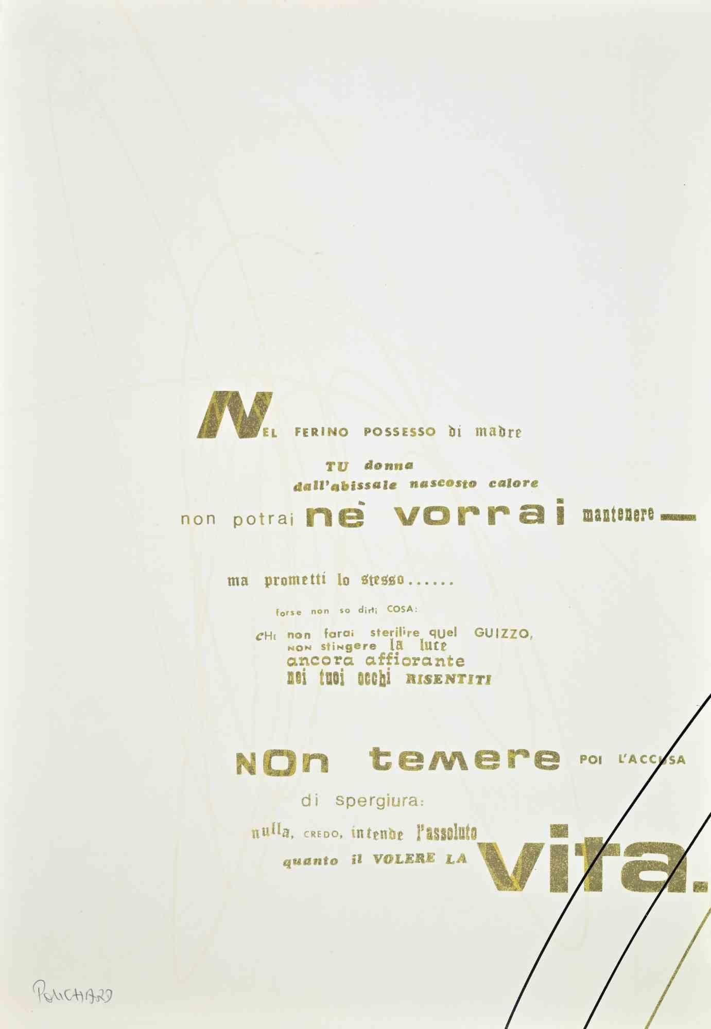 Il Volere della Vita - Screen Print by Ennio Pouchard - 1970 ca.