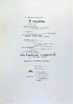 Nichts – Il Nulla – Offset- und Paraventdruck von Ennio Pouchard – 1970er Jahre