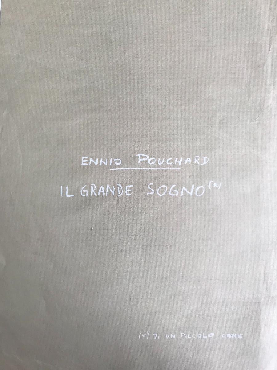 The Big dream (Il Grande sogno) is an original serigraph realized by Ennio Pouchard in 1976.

With a hand-made folder, on both sides of the images, there is a script written by the artist.

Hand-signed and numbered at the bottom in pencil. This is