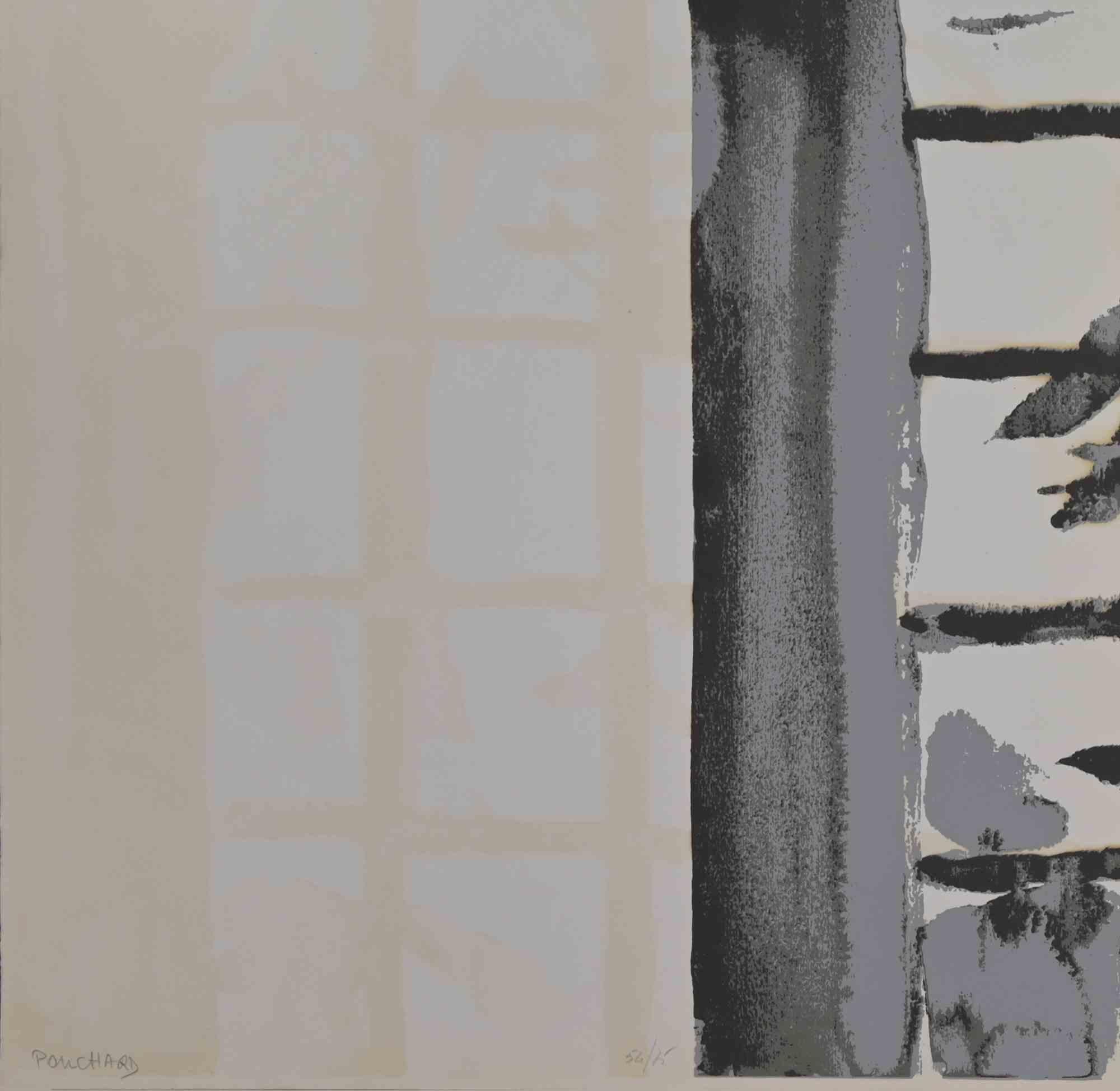 The Big Trees - I Grandi Alberi - Offset/Screen print by Ennio Pouchard - 1970s For Sale 1