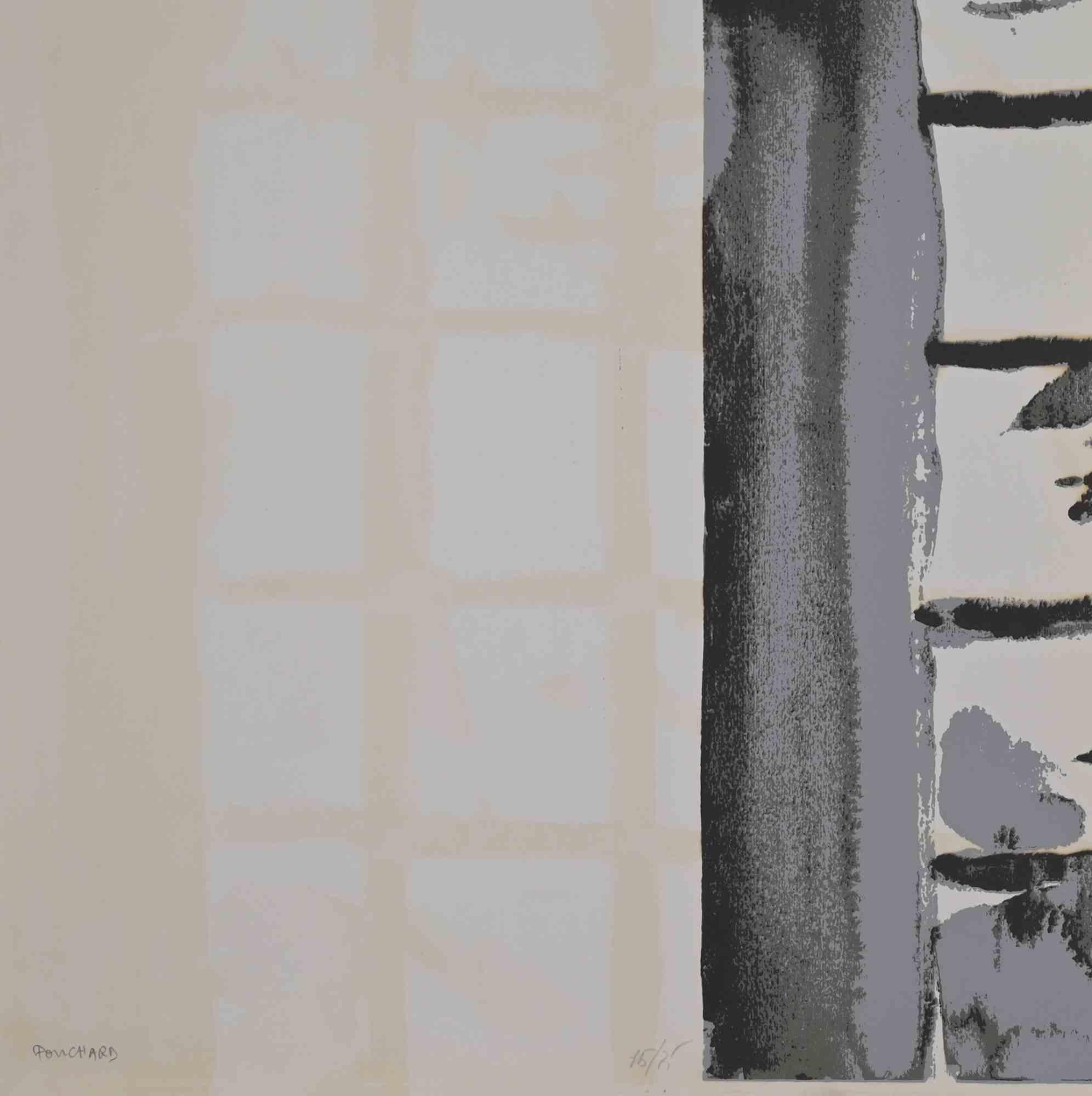 The Big Trees - I Grandi Alberi - Offset/Screen print by Ennio Pouchard - 1970s For Sale 1