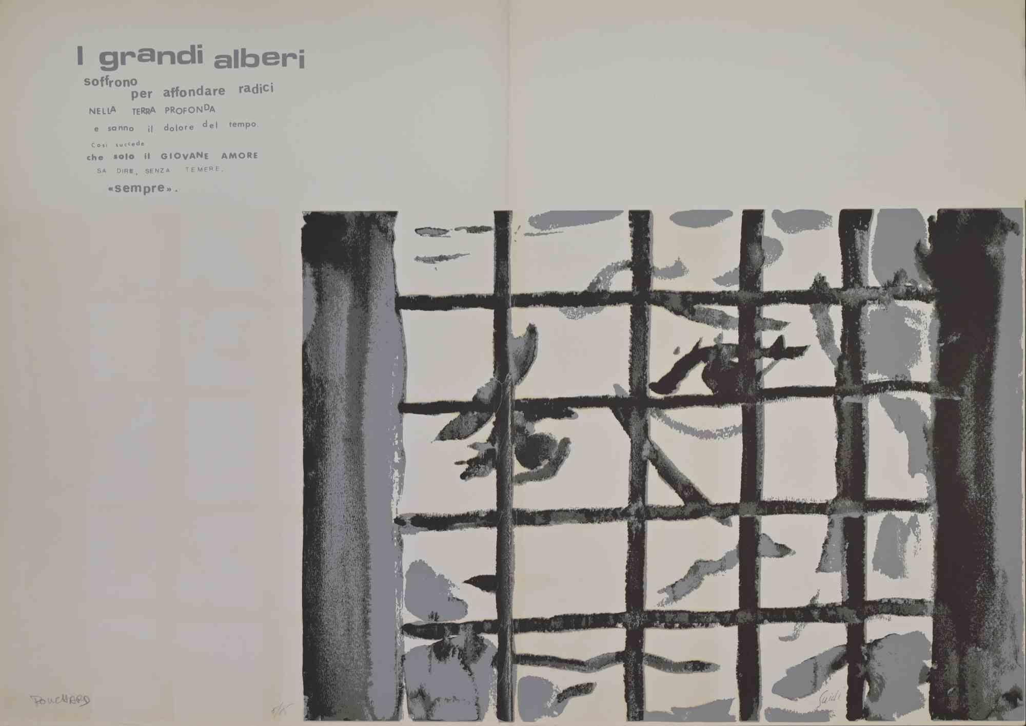 Offset and Screen Print realized by Ennio Pouchard in 1970s.

Edition of 75.

Good condition.