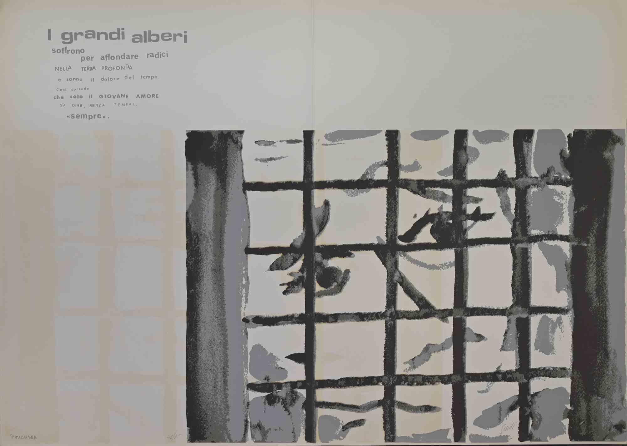 The Big Trees - I Grandi Alberi - Offset/Screen print by Ennio Pouchard - 1970s