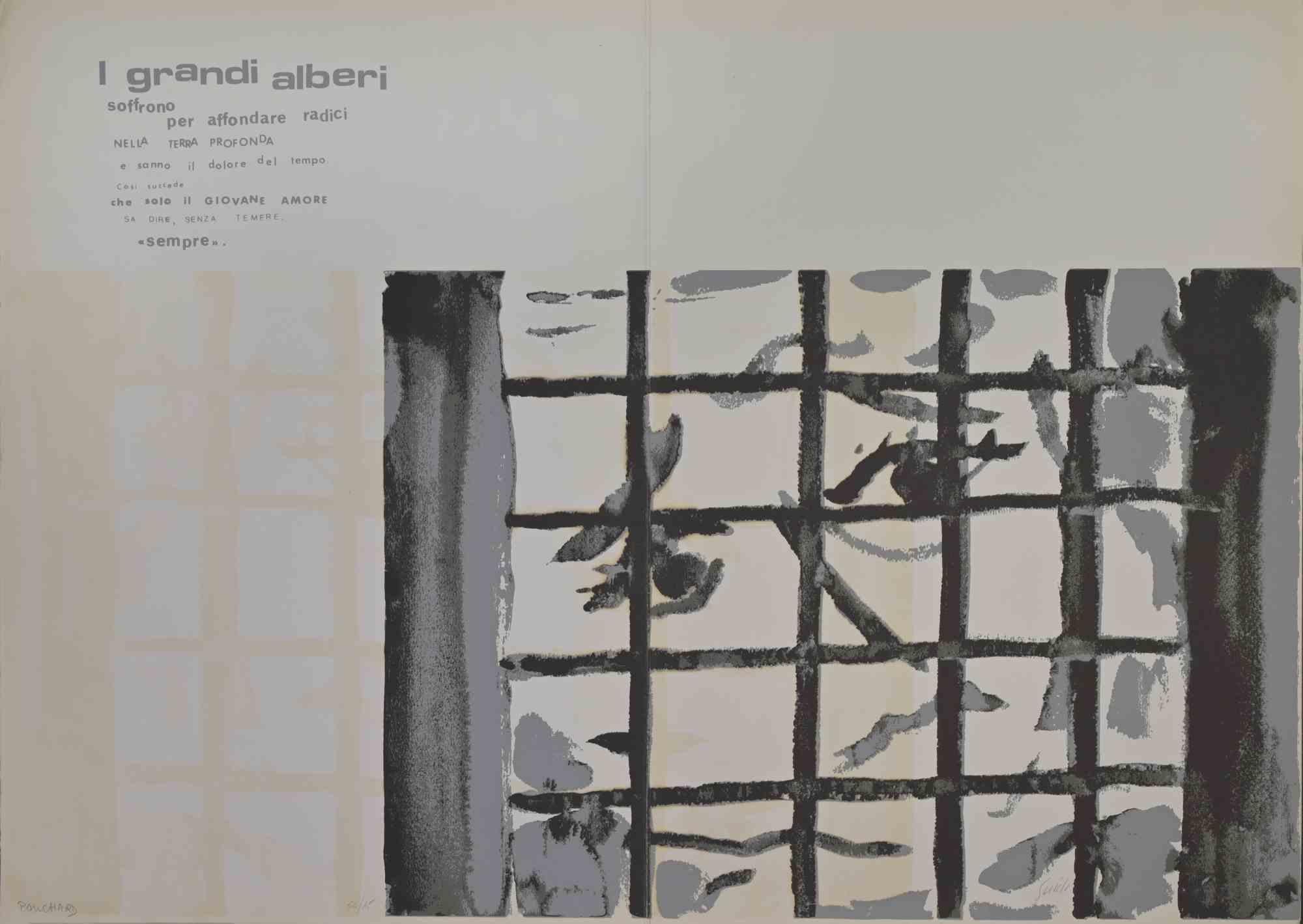 The Big Trees - I Grandi Alberi - Offset/Screen print by Ennio Pouchard - 1970s