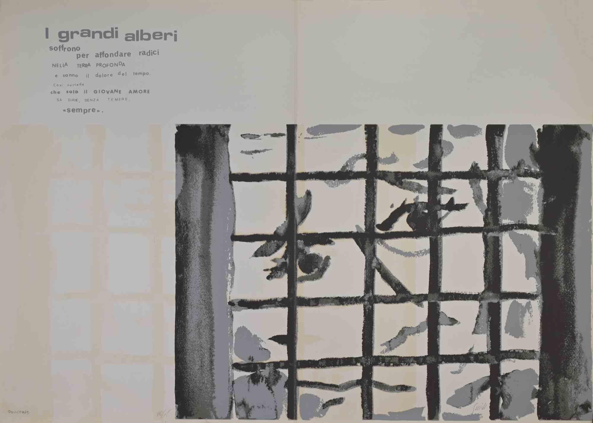 The Big Trees - I Grandi Alberi - Offset/Screen print by Ennio Pouchard - 1970s