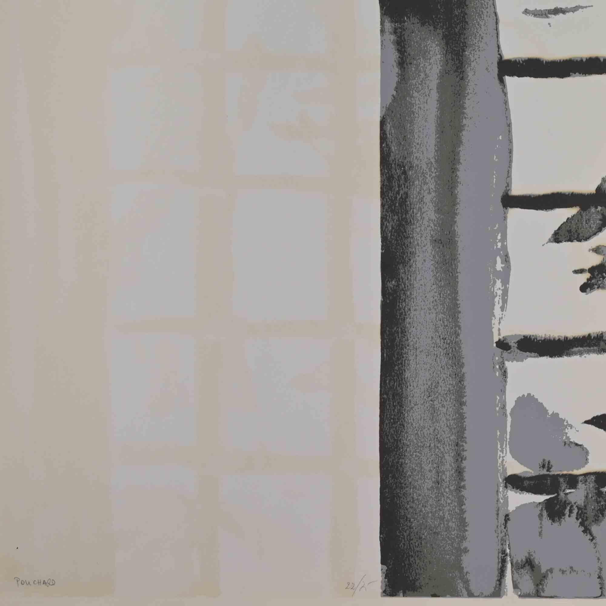 Los Grandes Árboles - I Grandi Alberi - Serigrafía de Ennio Pouchard - Años 70 en venta 1