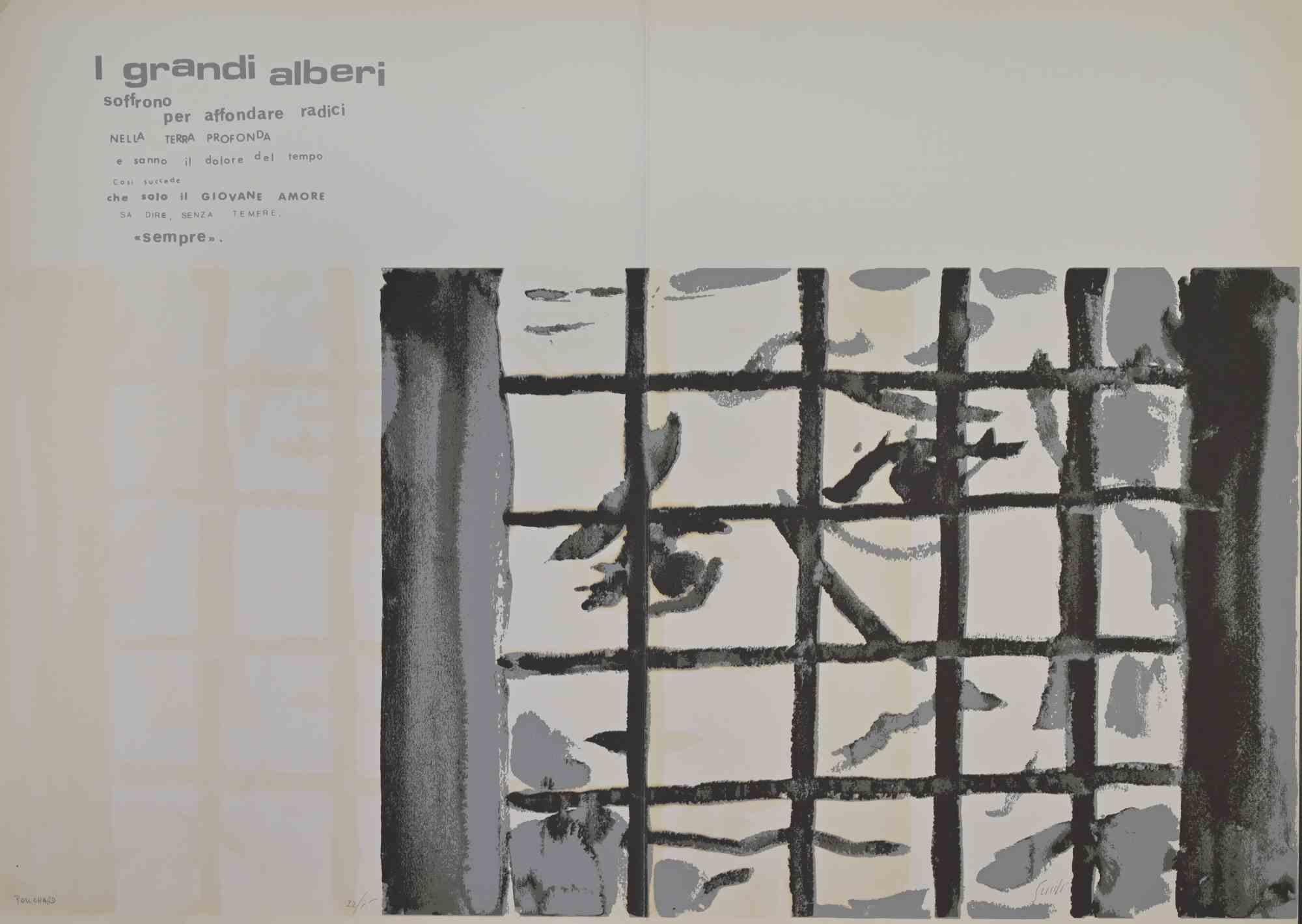 Impresión en offset y serigrafía realizada por Ennio Pouchard en la década de 1970.

Edición de 75 ejemplares.

Buen estado.