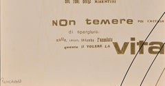 Visual Poetry - Original Siebdruck von Ennio Pouchard - 1970er Jahre
