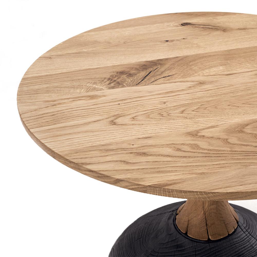 Blackened Ennio Small Round Side Table For Sale