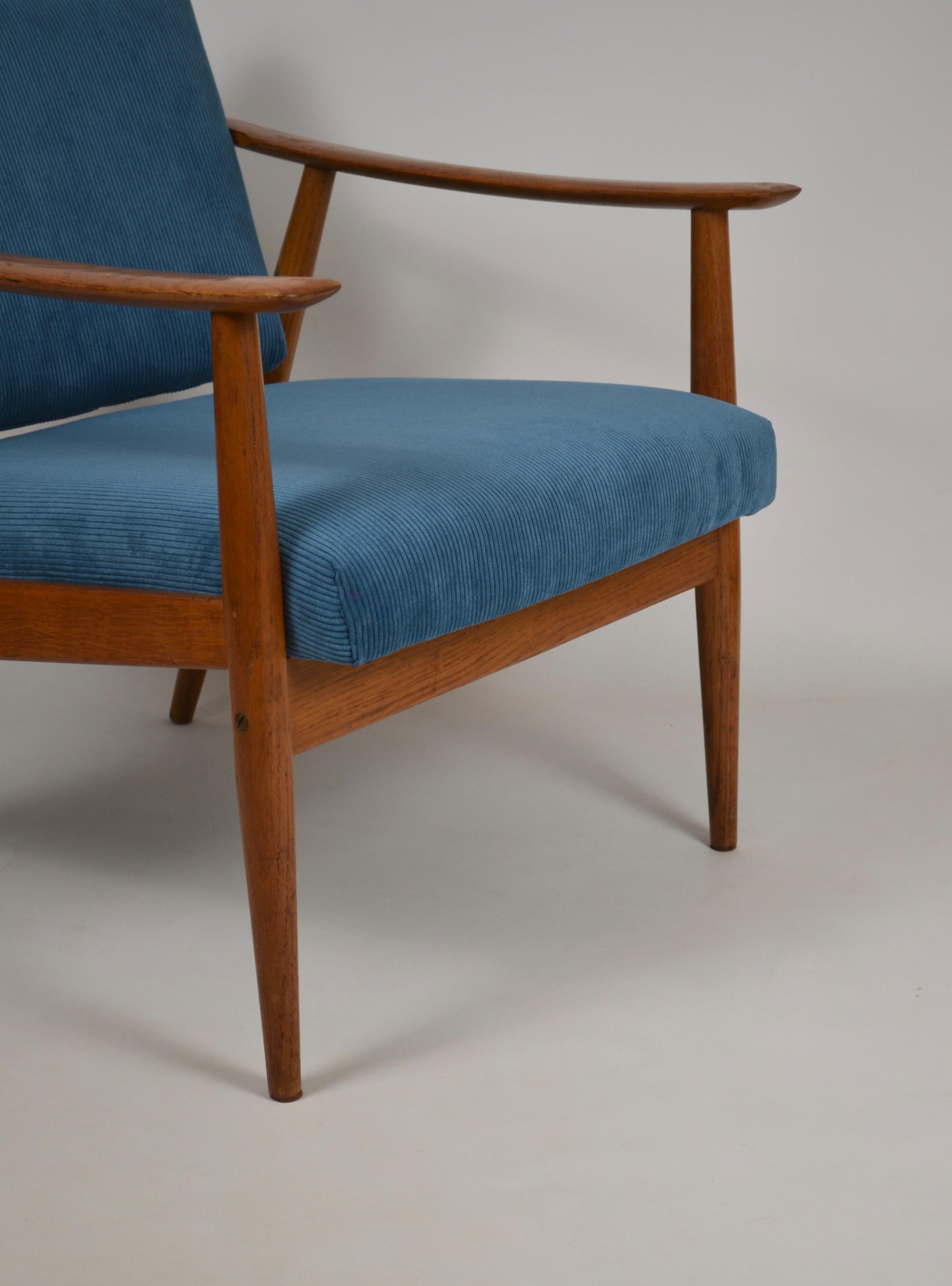 Mid-Century Modern Fauteuil en teck 