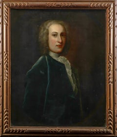 Early 18th Century British Portrait of a Young Aristocratic Gentleman, large oil