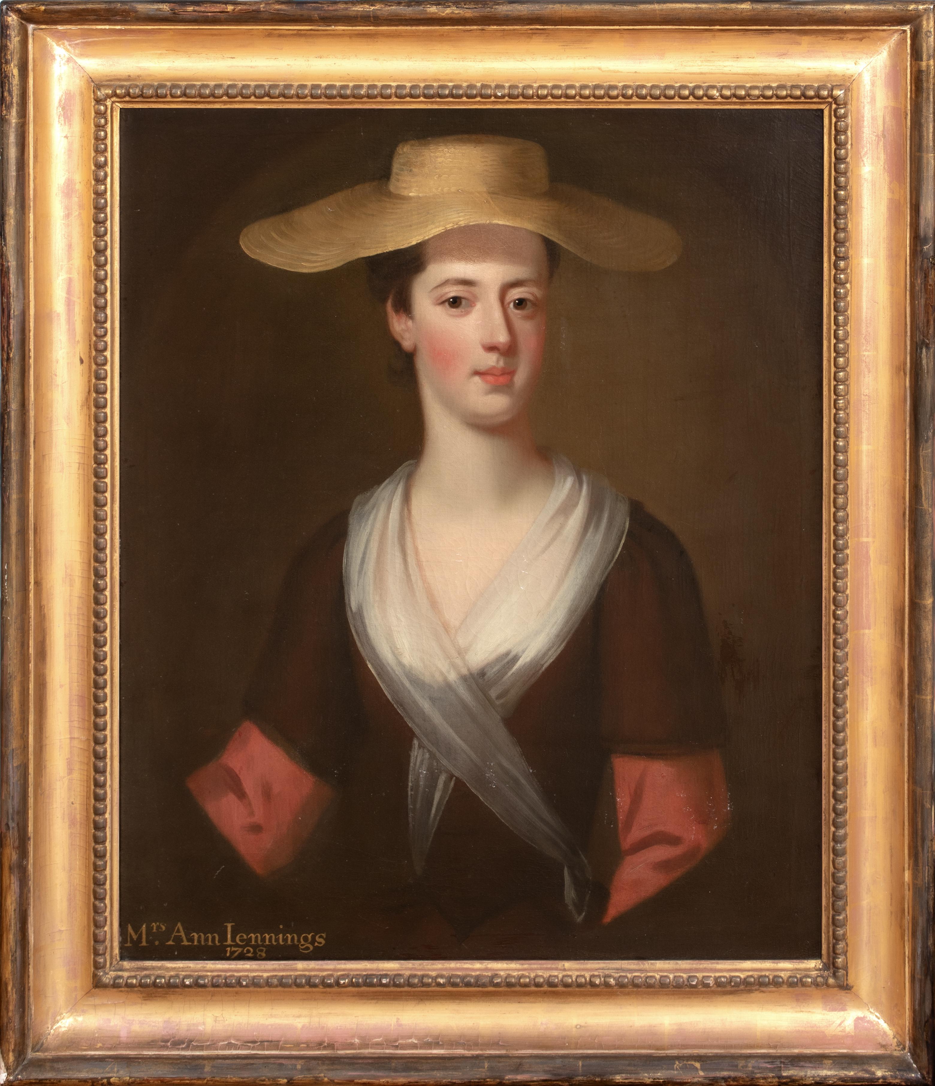 Portrait of a Mrs Ann Jennings, dated 1728 Enoch Seeman (1689-1744)