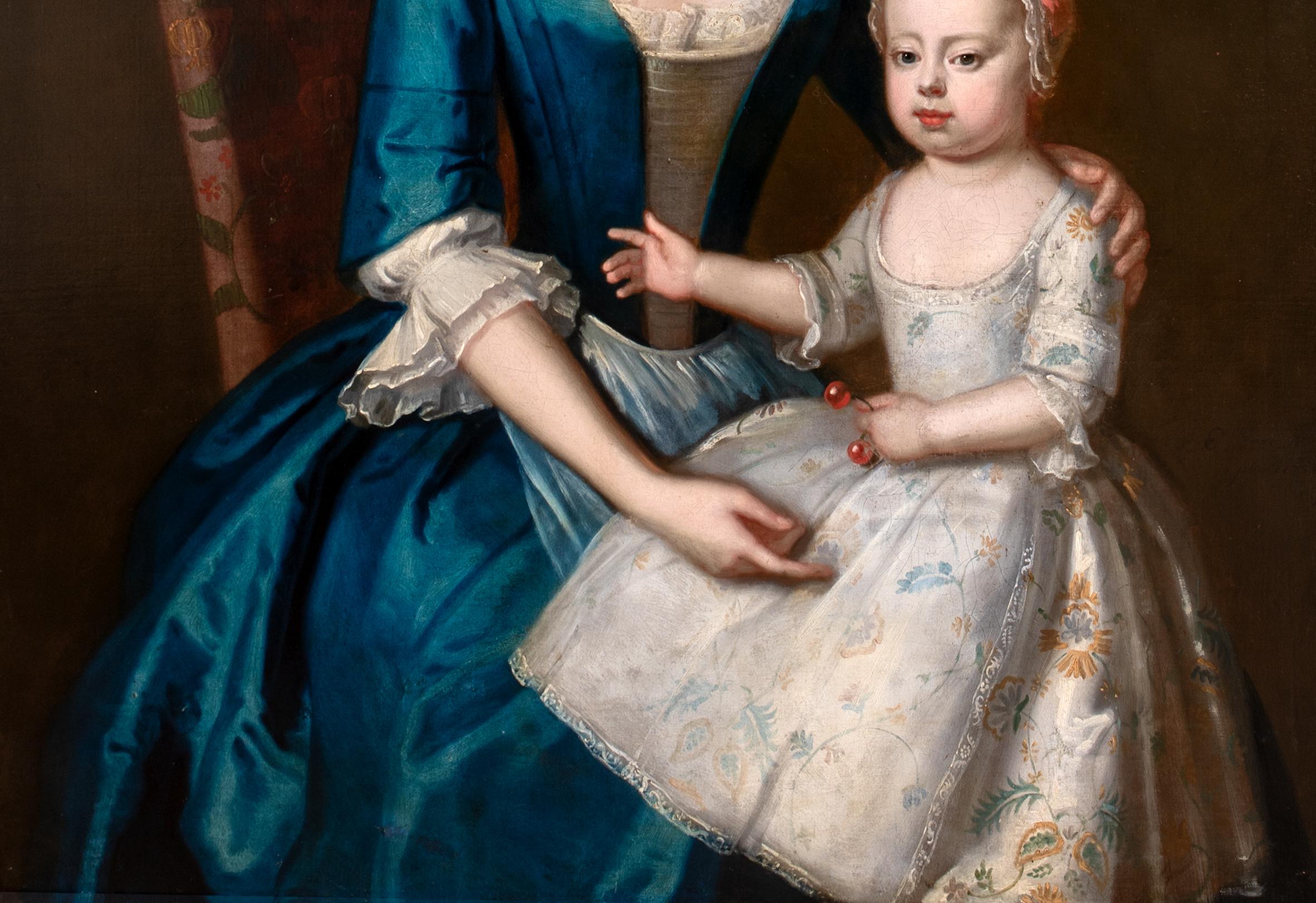 Retrato de Elizabeth Plumer (nee Byde) e hija, hacia 1735 en venta 6