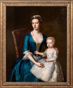 Ritratto di Elizabeth Plumer (nata Byde) e della figlia, 1735 circa