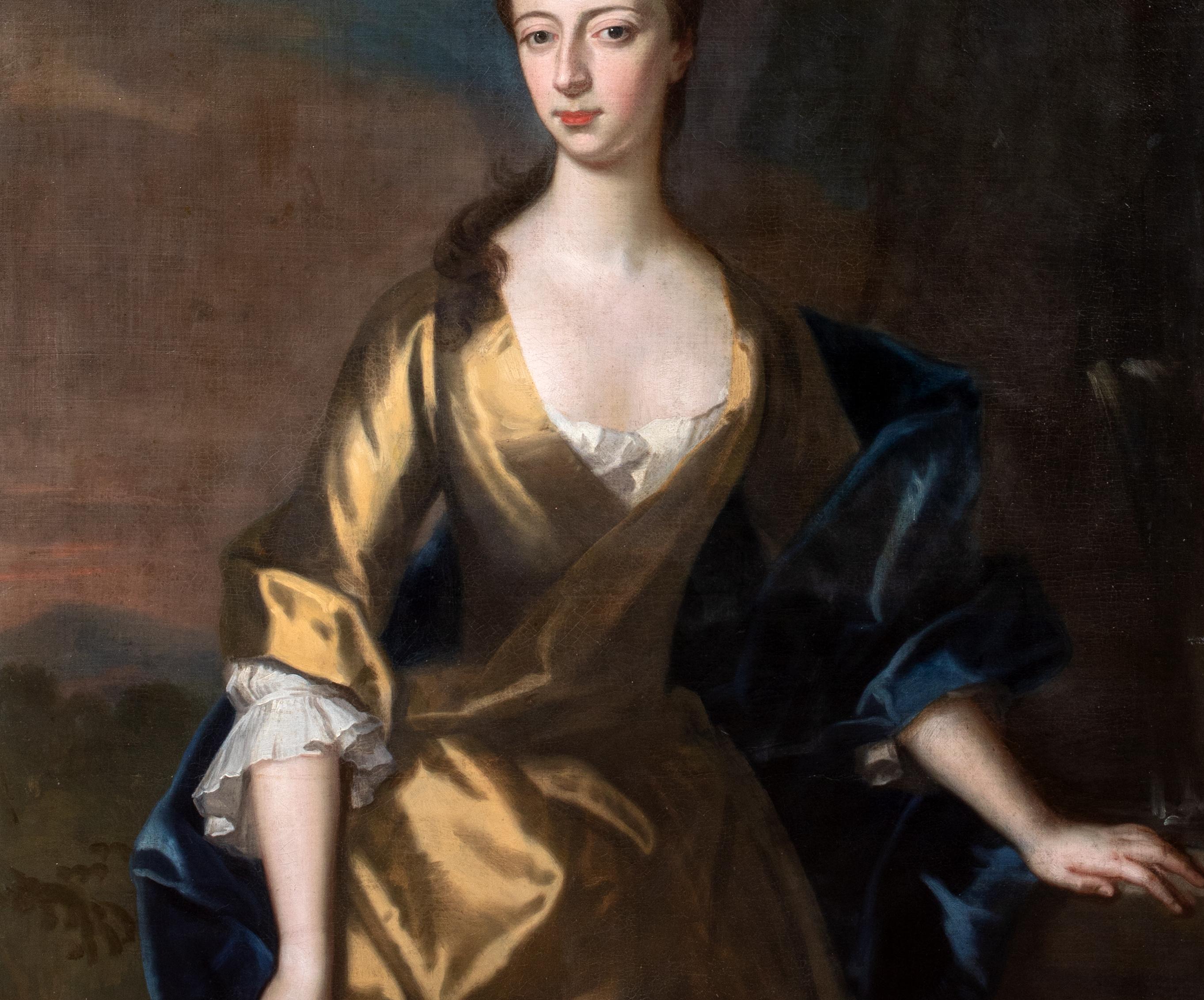 Portrait Of Miss Jones of Fonman Castle, Wales, circa 1730  by ENOCH SEEMAN For Sale 2