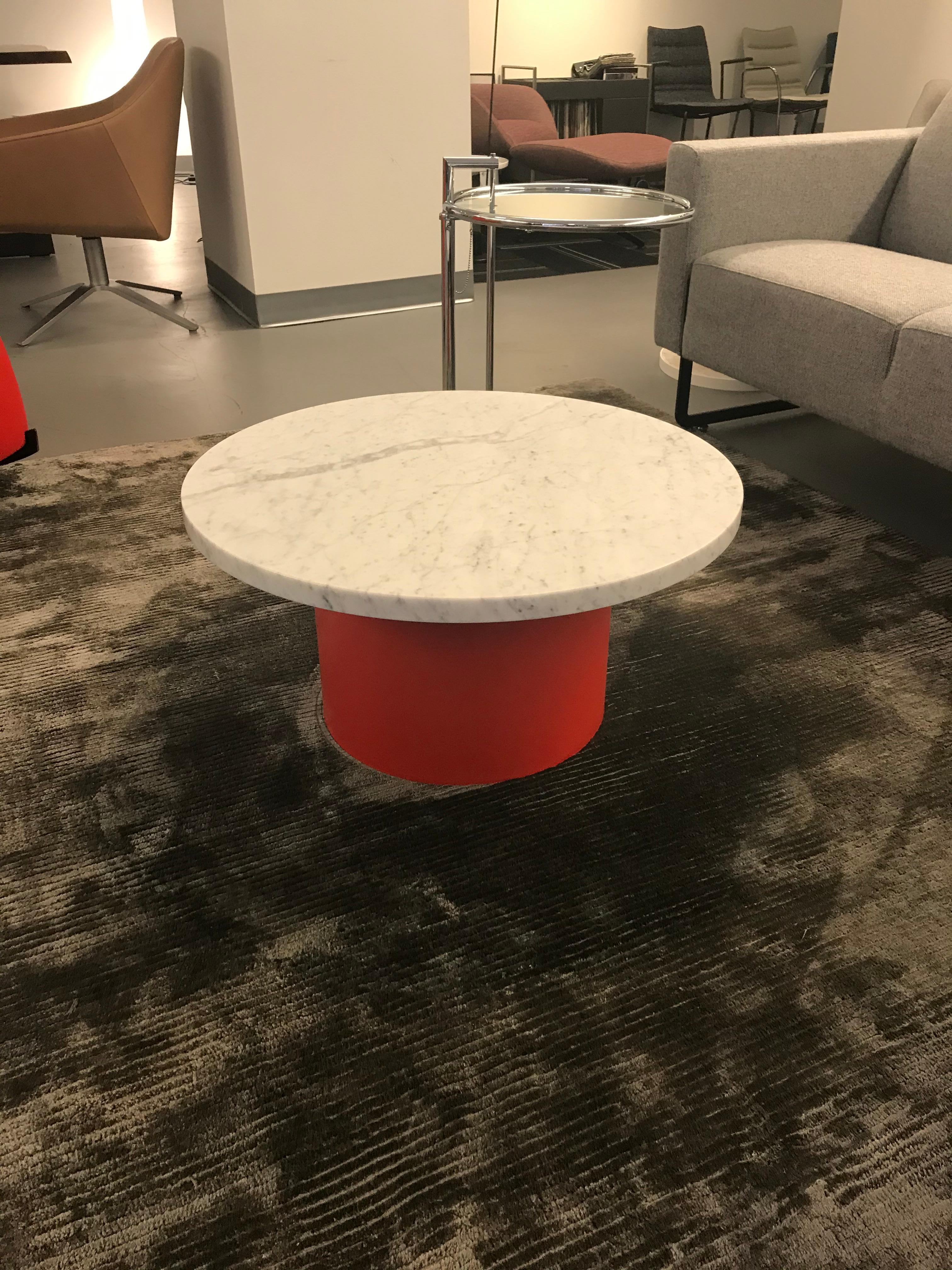 Enoki White Marble-Top Side Table by Philipp Mainzer in Stock For Sale 1