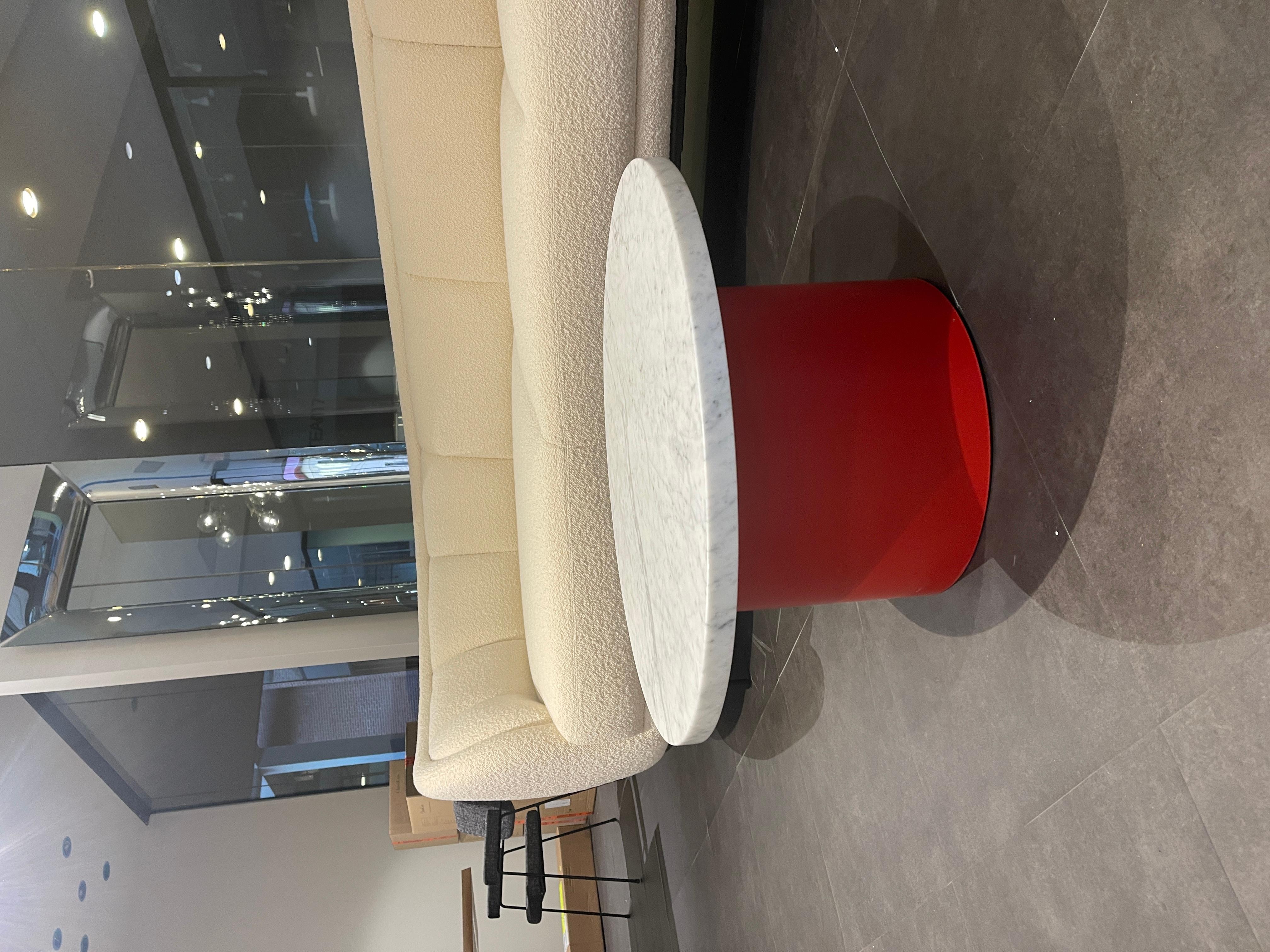 Enoki White Marble-Top Side Table by Philipp Mainzer in Stock For Sale 3