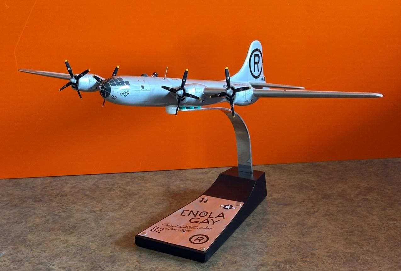 Enola Gay B-29 Bomber Model Airplane, Signed by Pilot Paul Tibbetts WW II For Sale 7