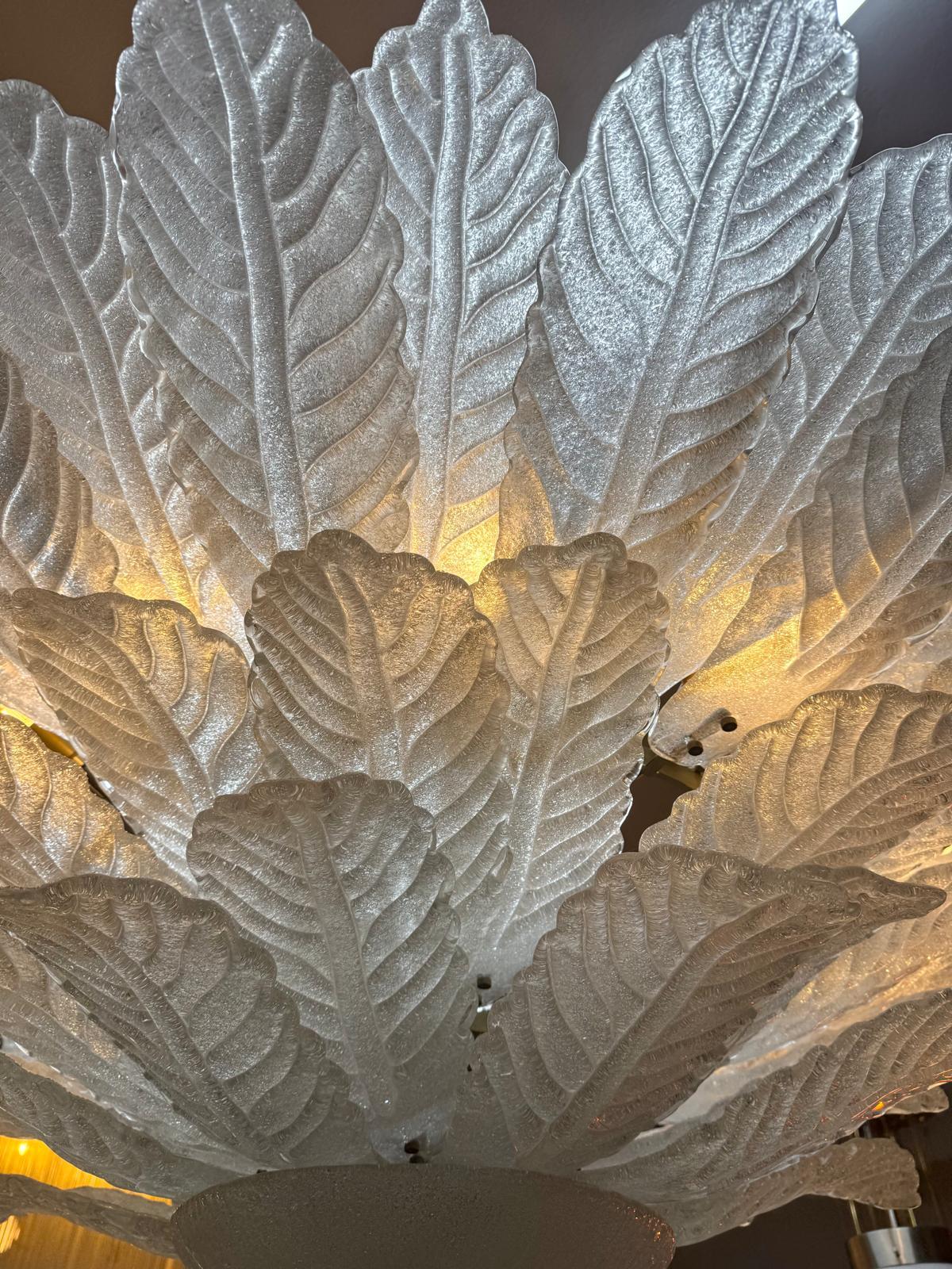 Huge Murano glass chandelier from the 1970s For Sale 1