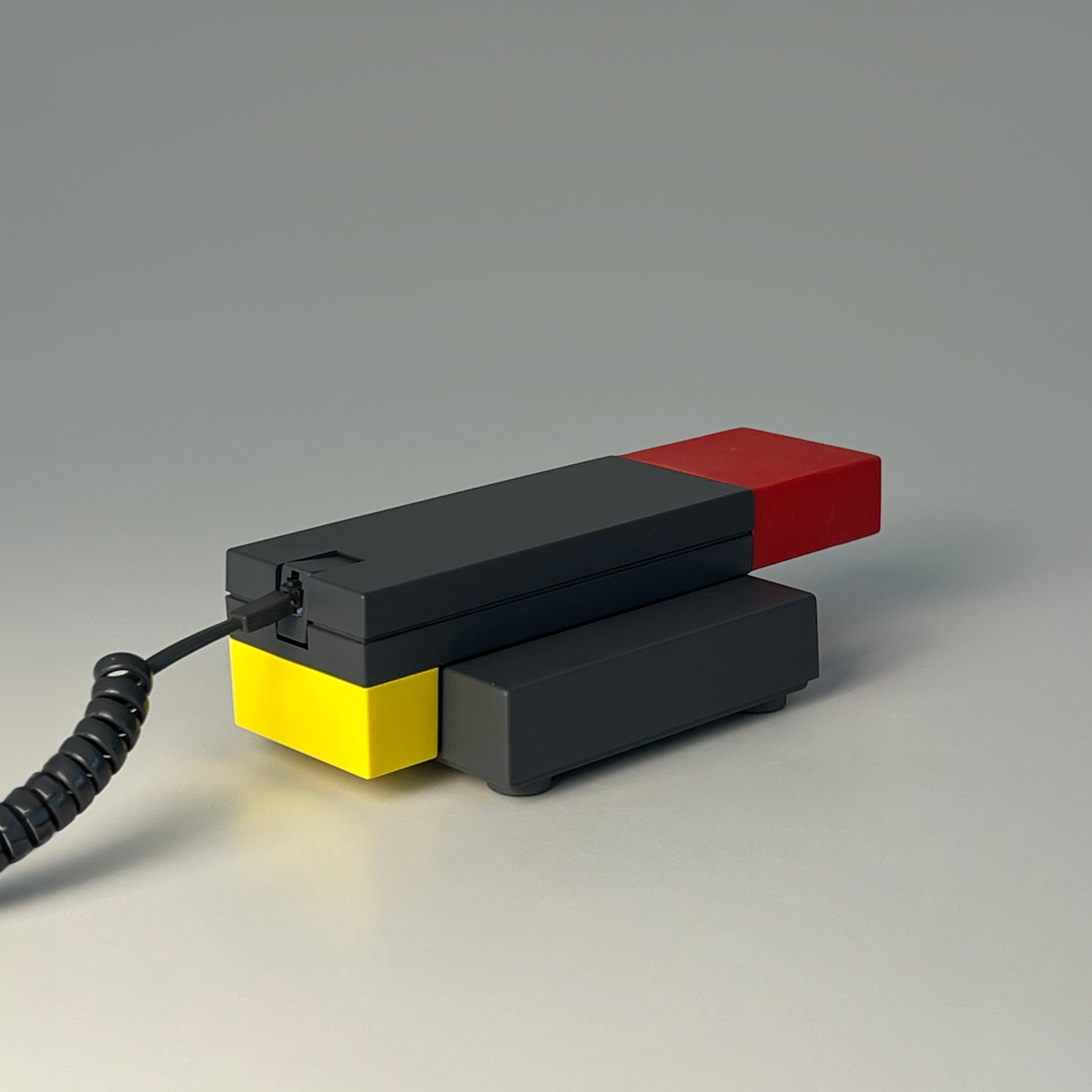 Enorme Telephone Handset designed by Ettore Sottsass for Brondi, Italy 1986 3