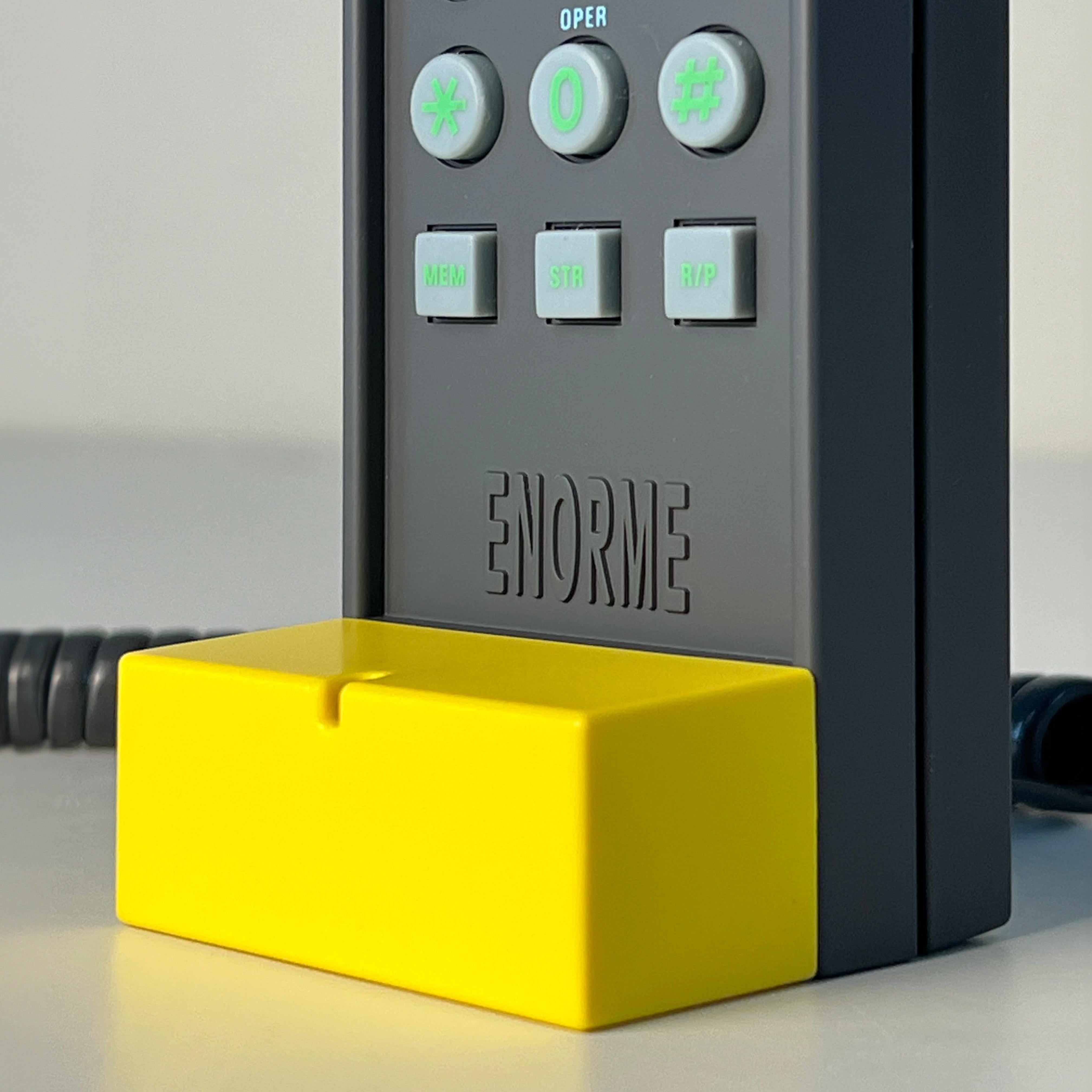 Enorme Telephone Handset designed by Ettore Sottsass for Brondi, Italy 1986 4
