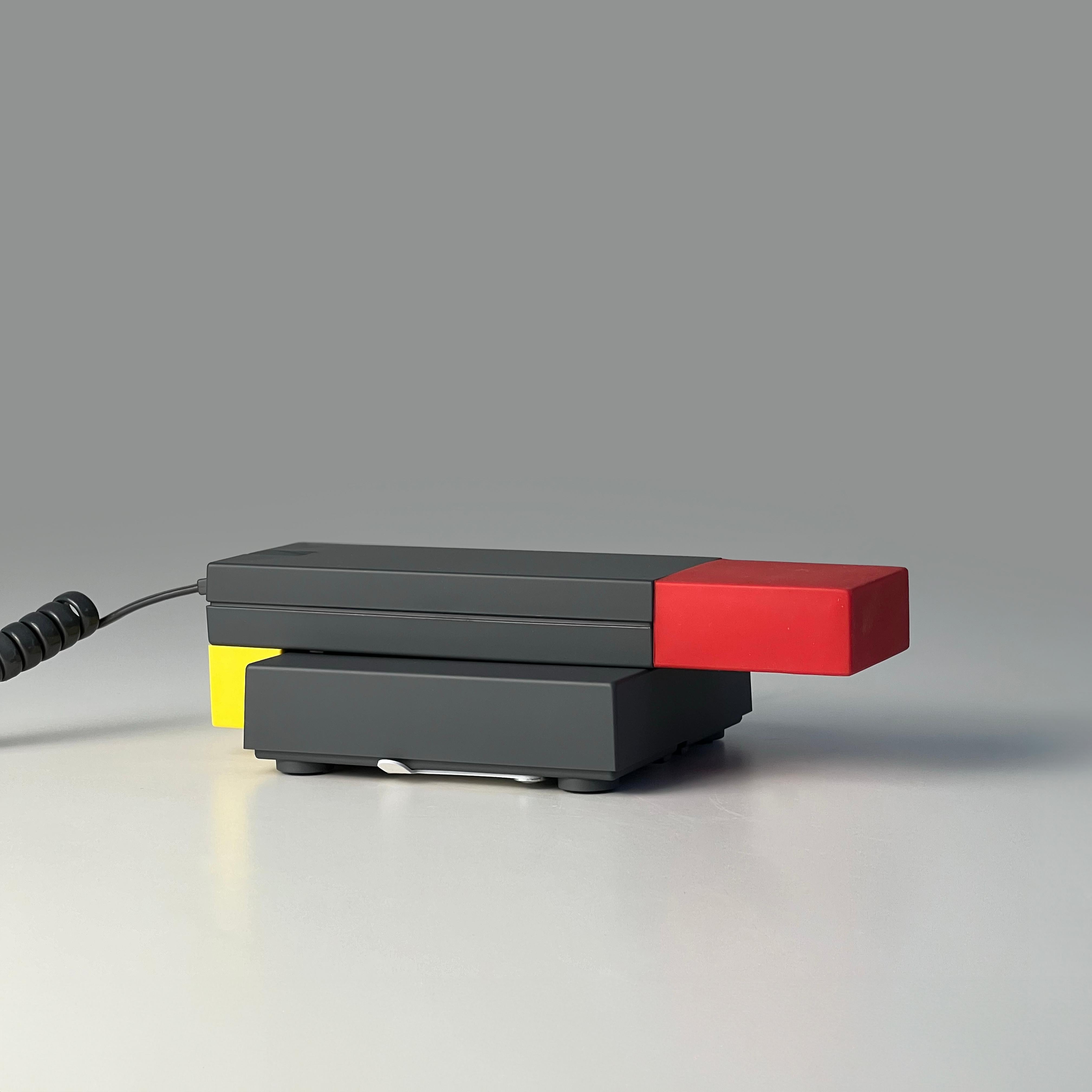 Post-Modern Enorme Telephone Handset designed by Ettore Sottsass for Brondi, Italy 1986