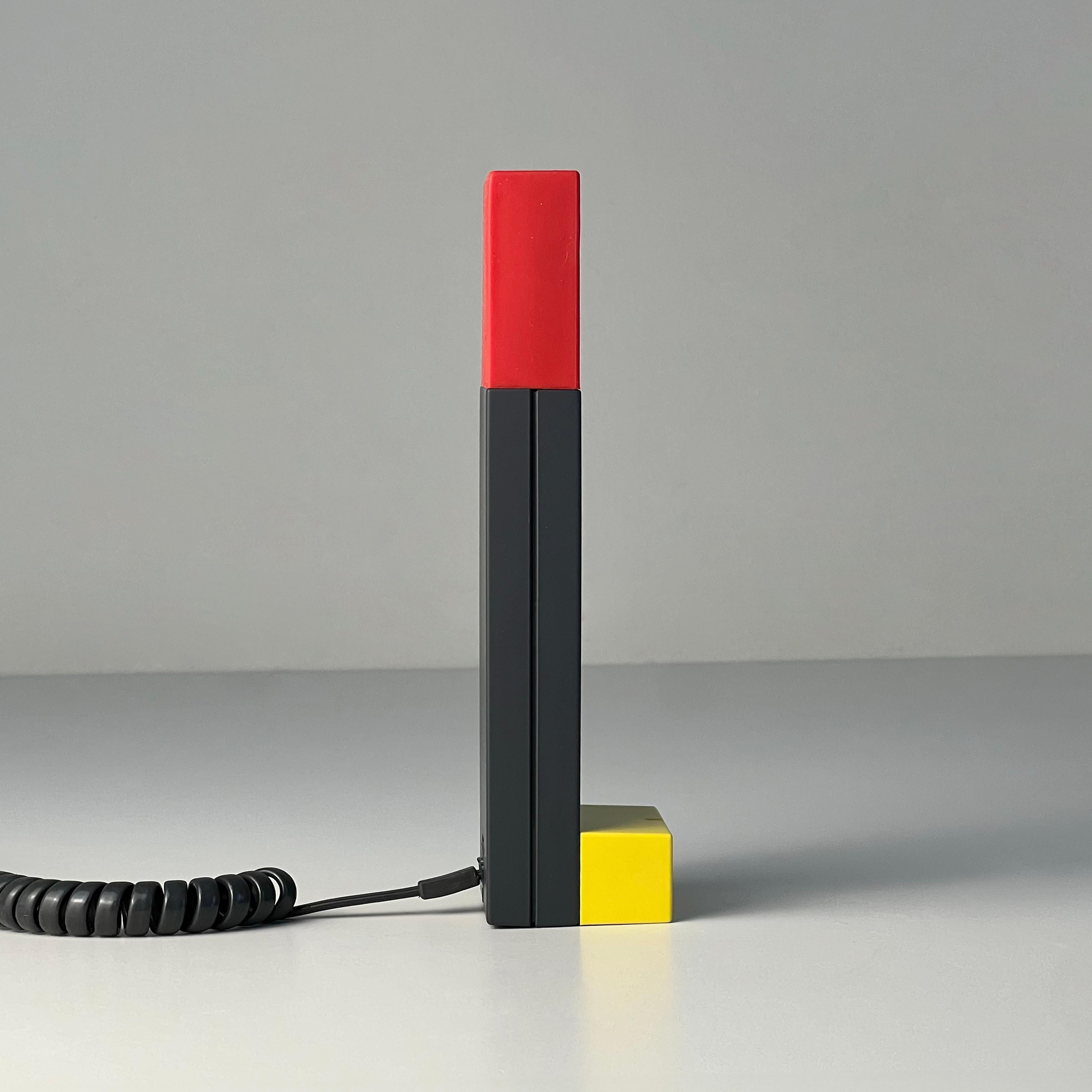 Late 20th Century Enorme Telephone Handset designed by Ettore Sottsass for Brondi, Italy 1986