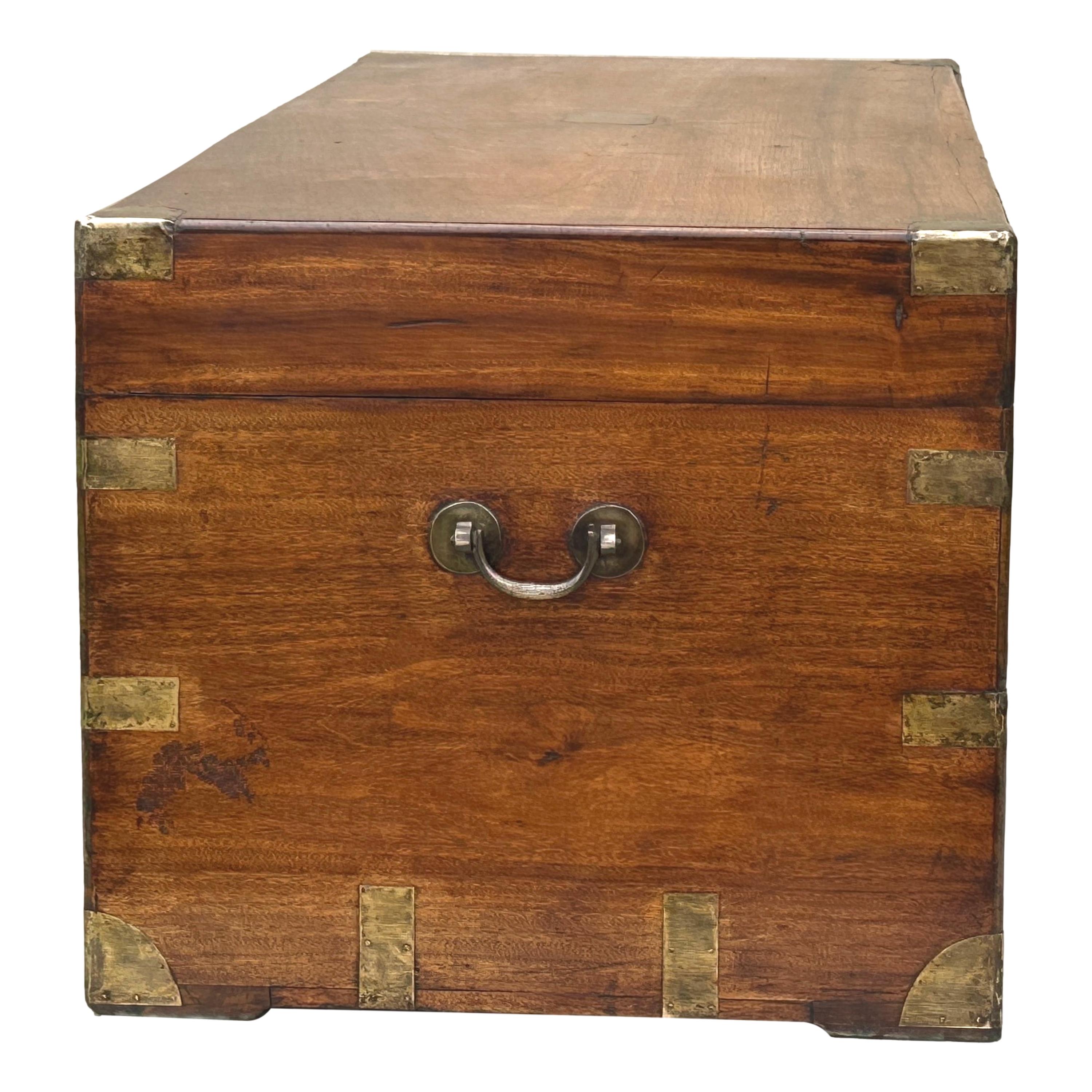 Enormous 19th Century Camphor Campaign Trunk 5