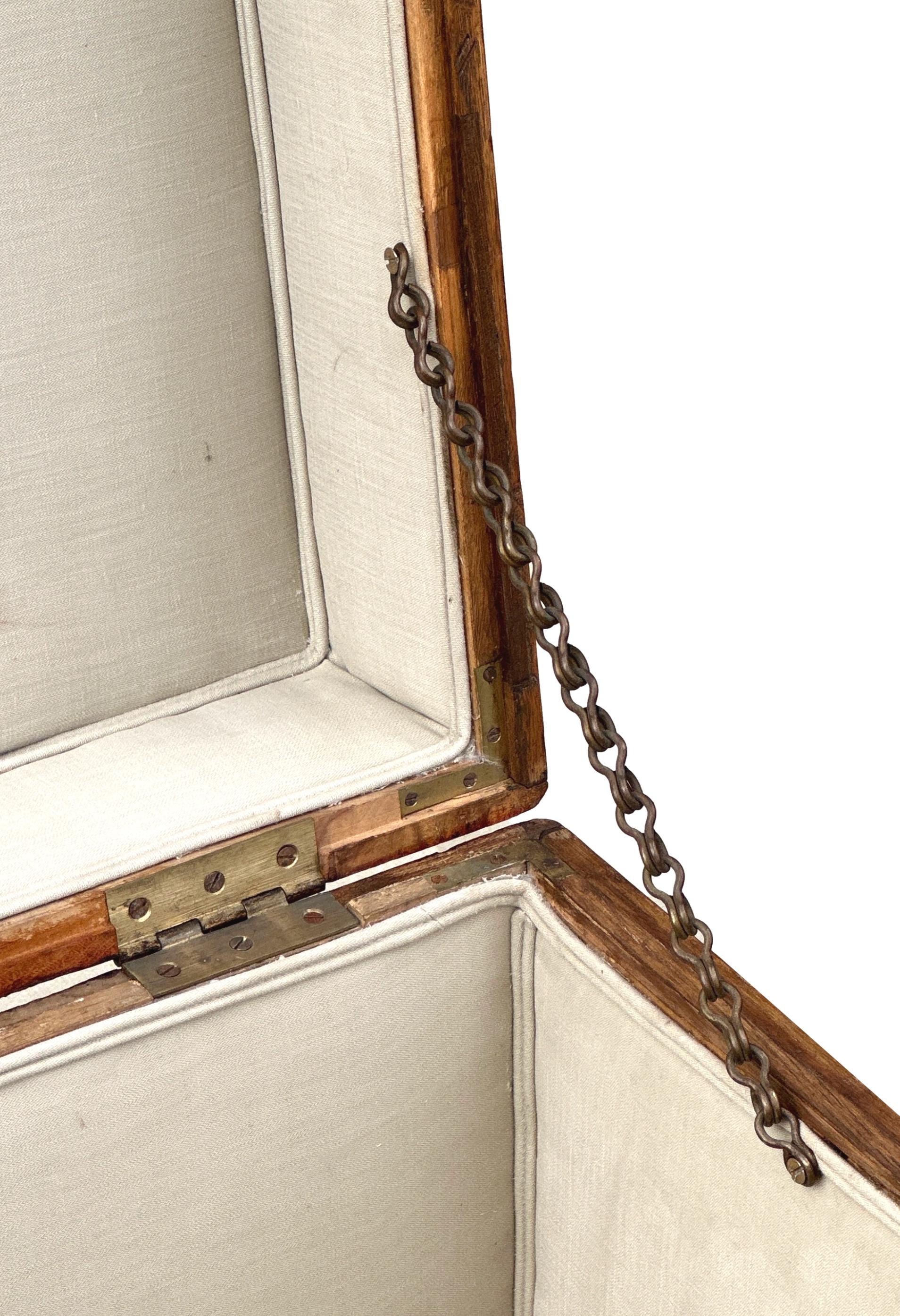Enormous 19th Century Camphor Campaign Trunk 9