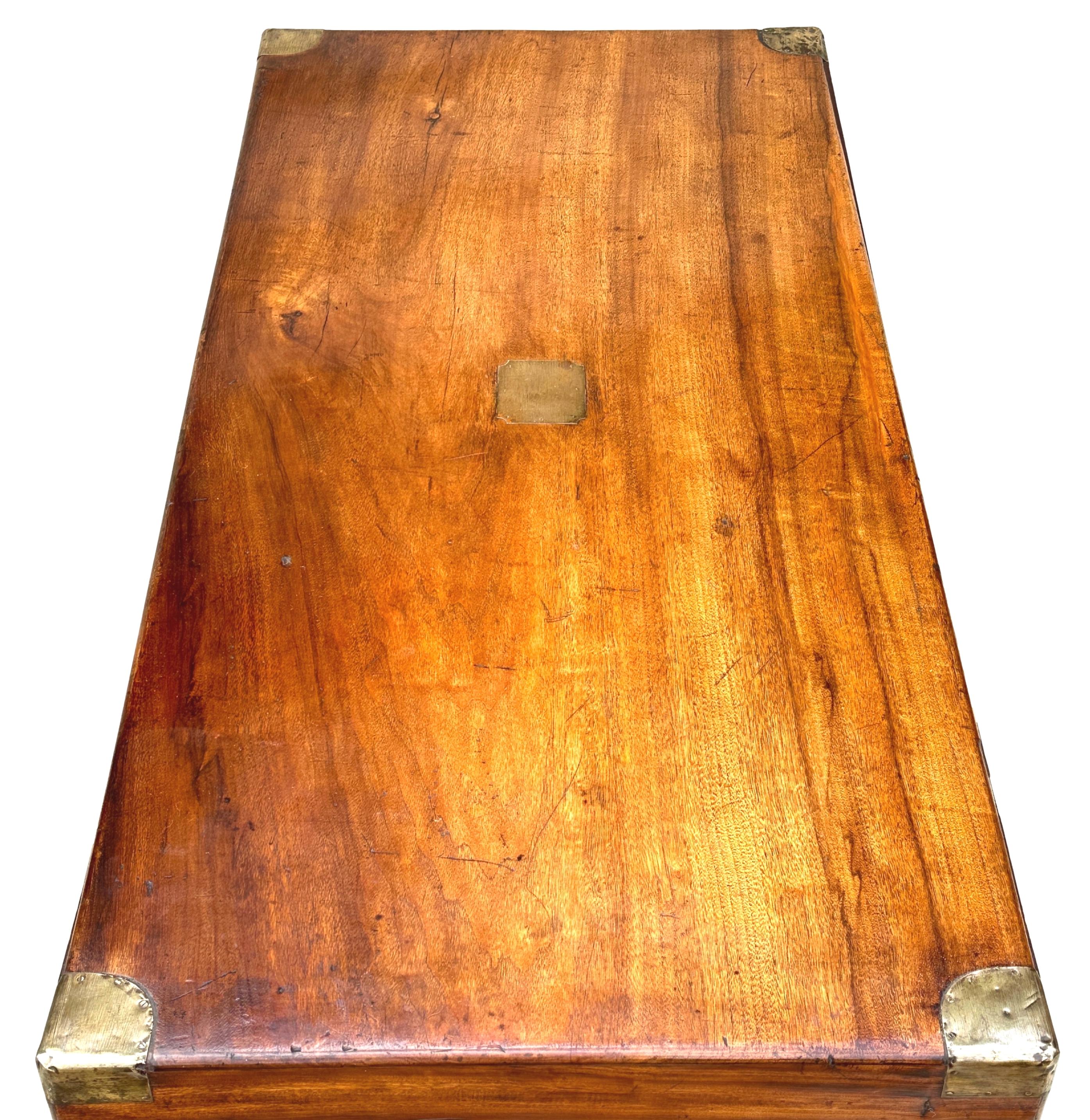 Enormous 19th Century Camphor Campaign Trunk 1